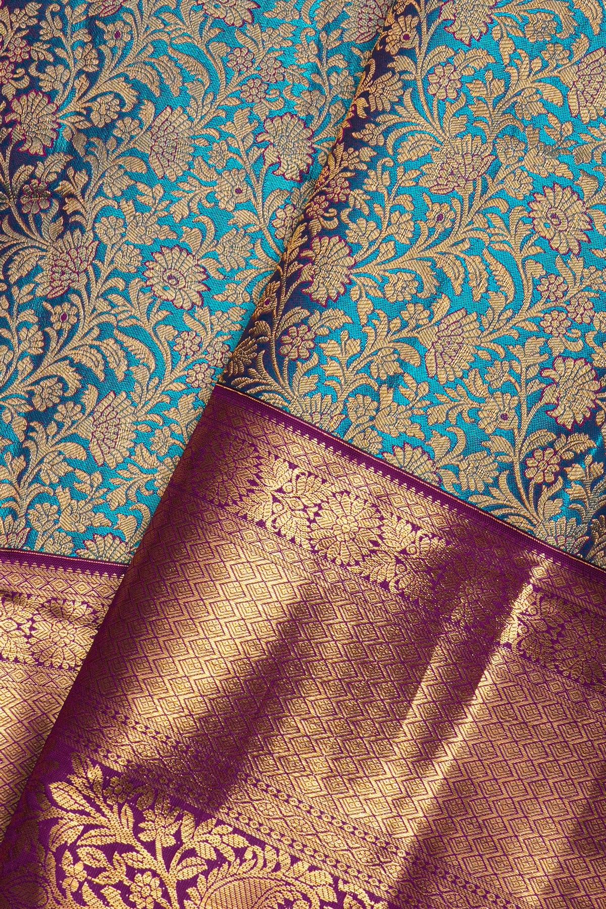 Kancheepuram Silk Dual Colour Saree