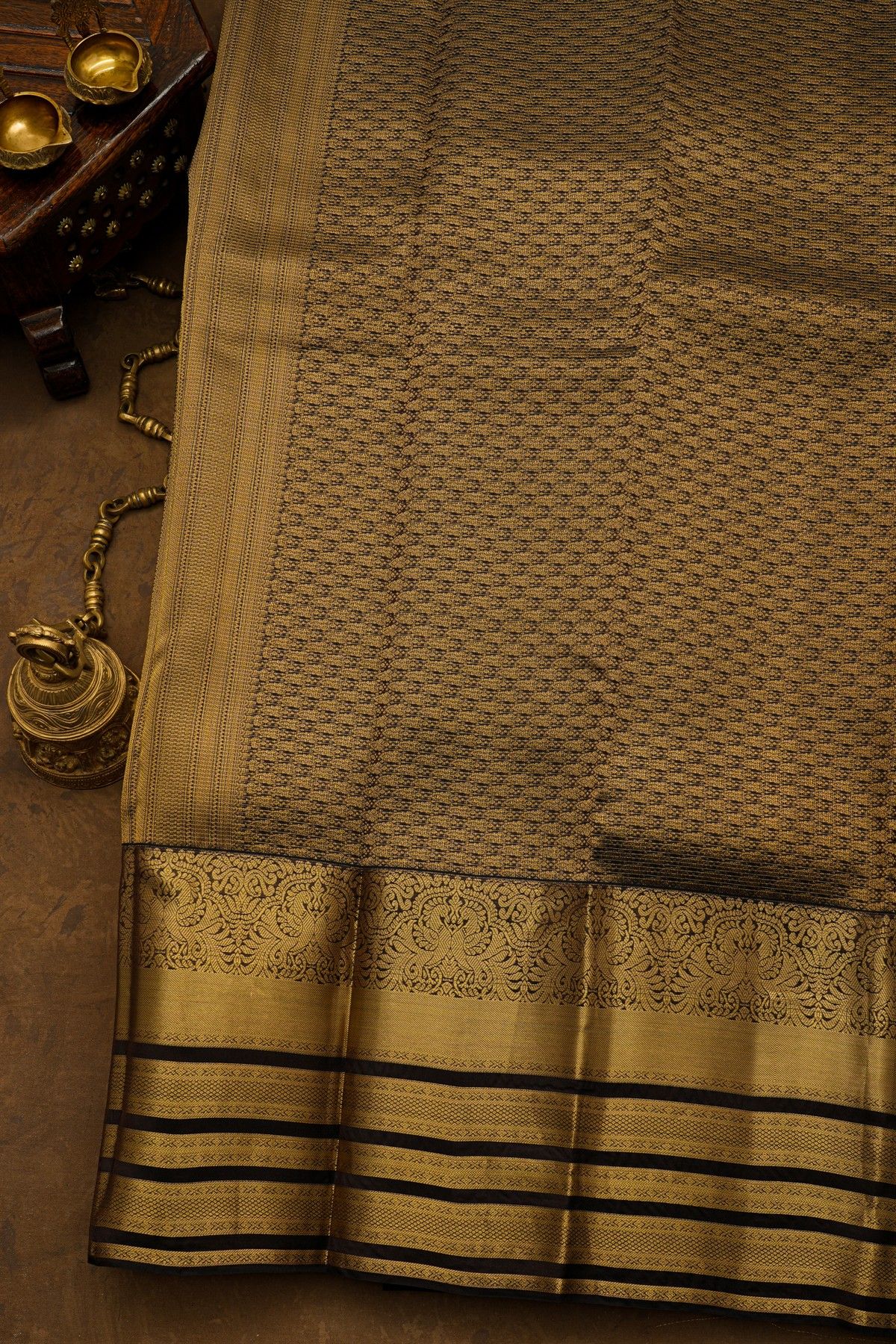 Kancheepuram Silk Black Saree