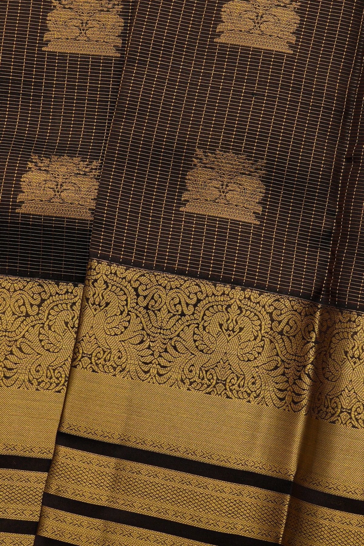Kancheepuram Silk Black Saree