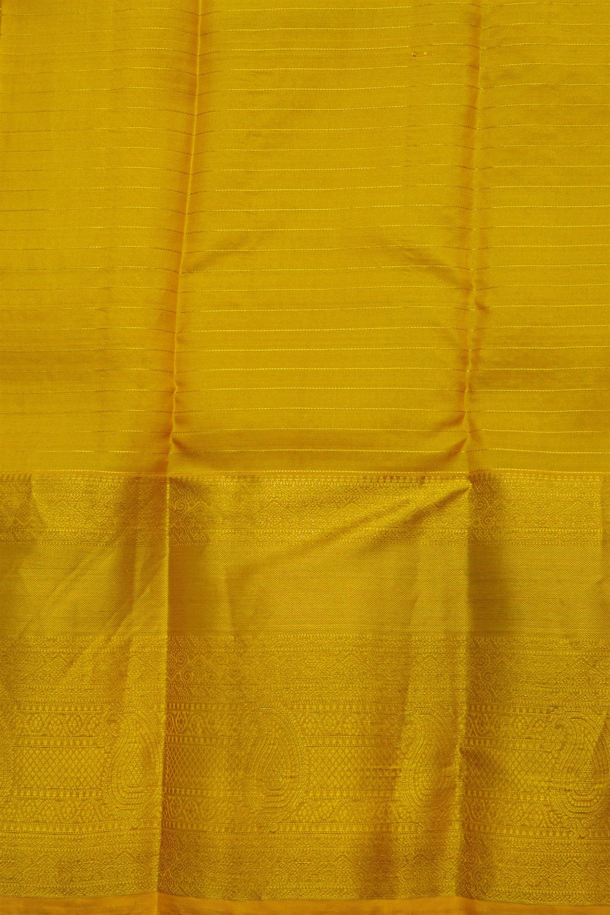 Kancheepuram Silk Mustard Saree