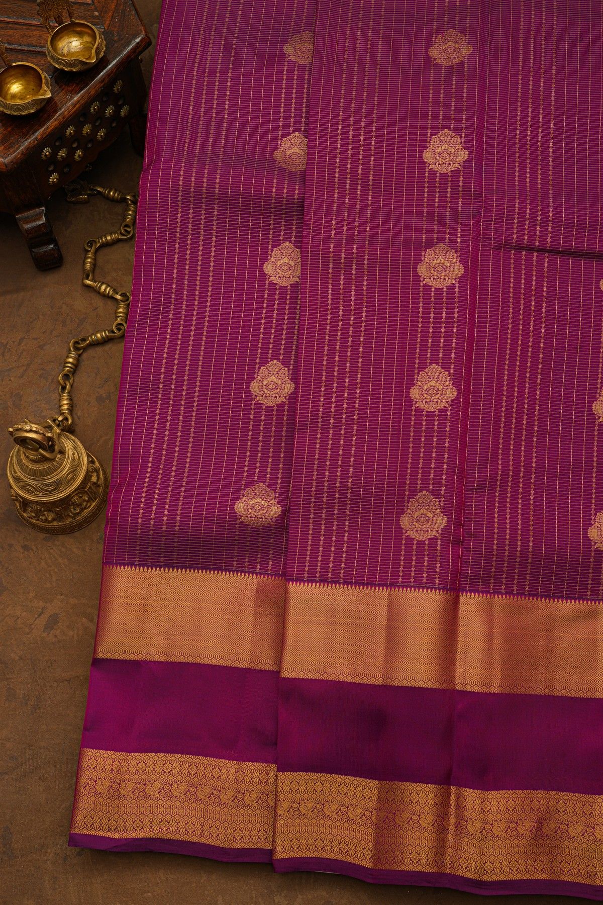 Kancheepuram Silk Purple Saree