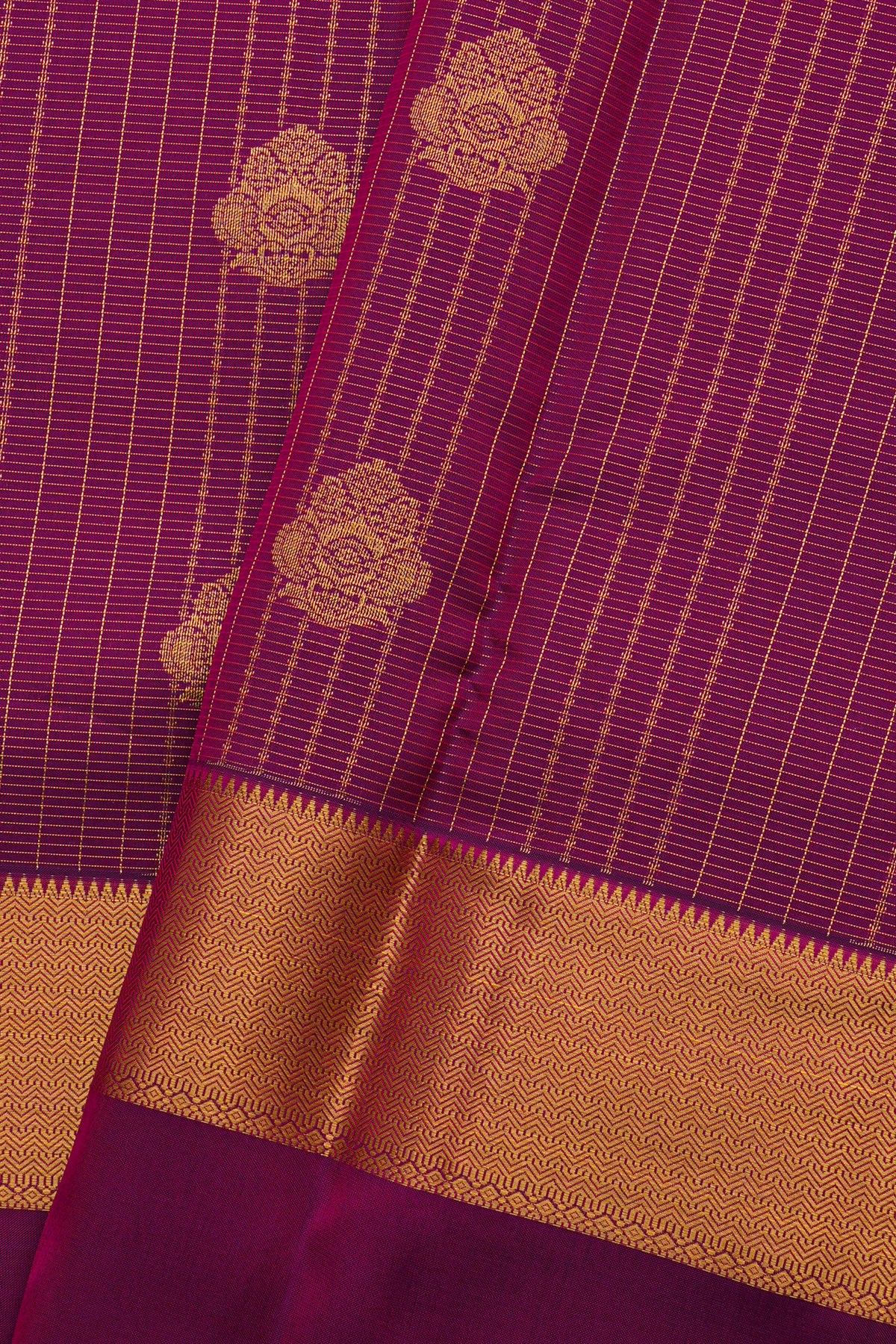 Kancheepuram Silk Purple Saree