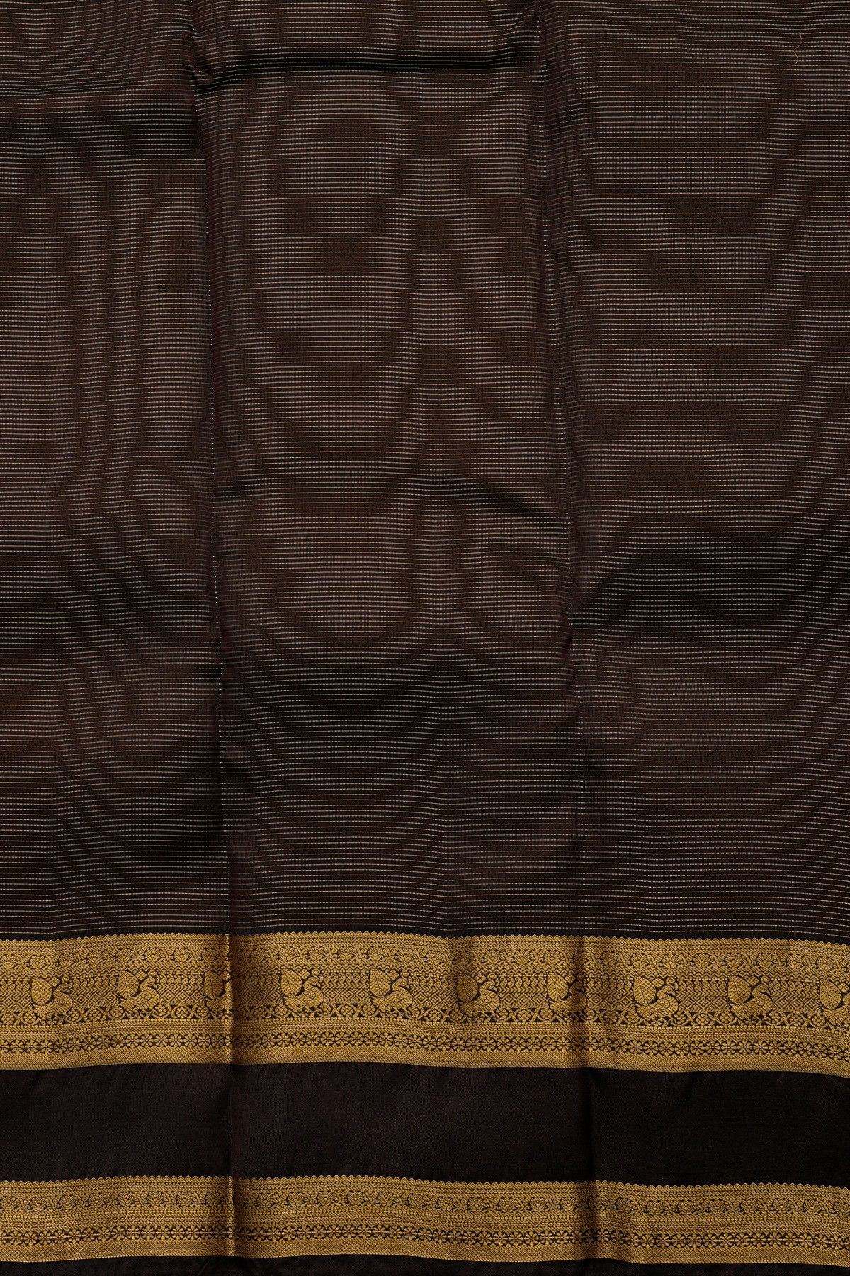 Kancheepuram Silk Dark Brown Saree