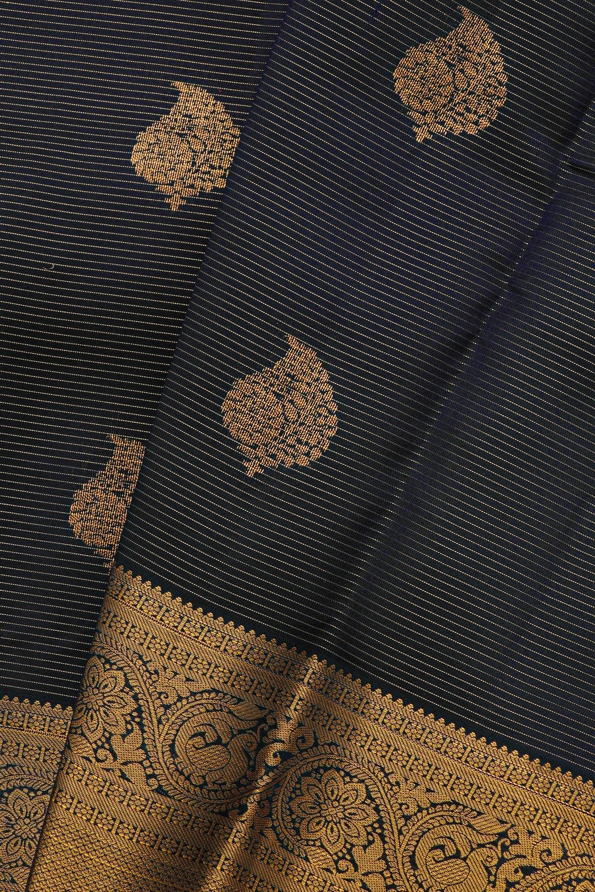 Kanchipuram Silk Black Saree