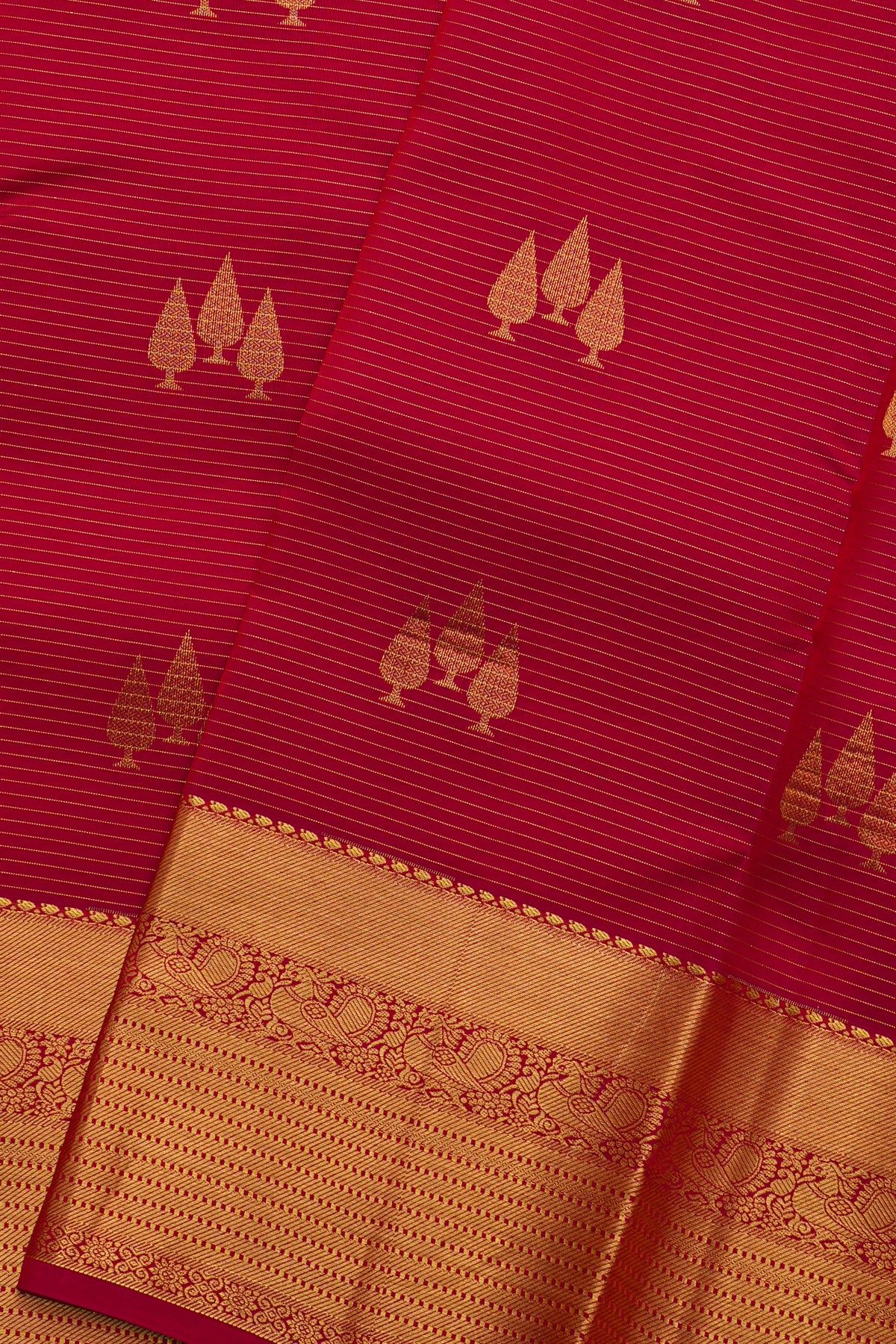Kancheepuram Silk Magenta Saree
