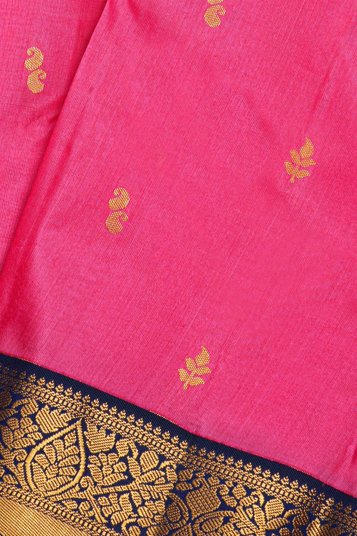 Kancheepuram Silk Pink Saree