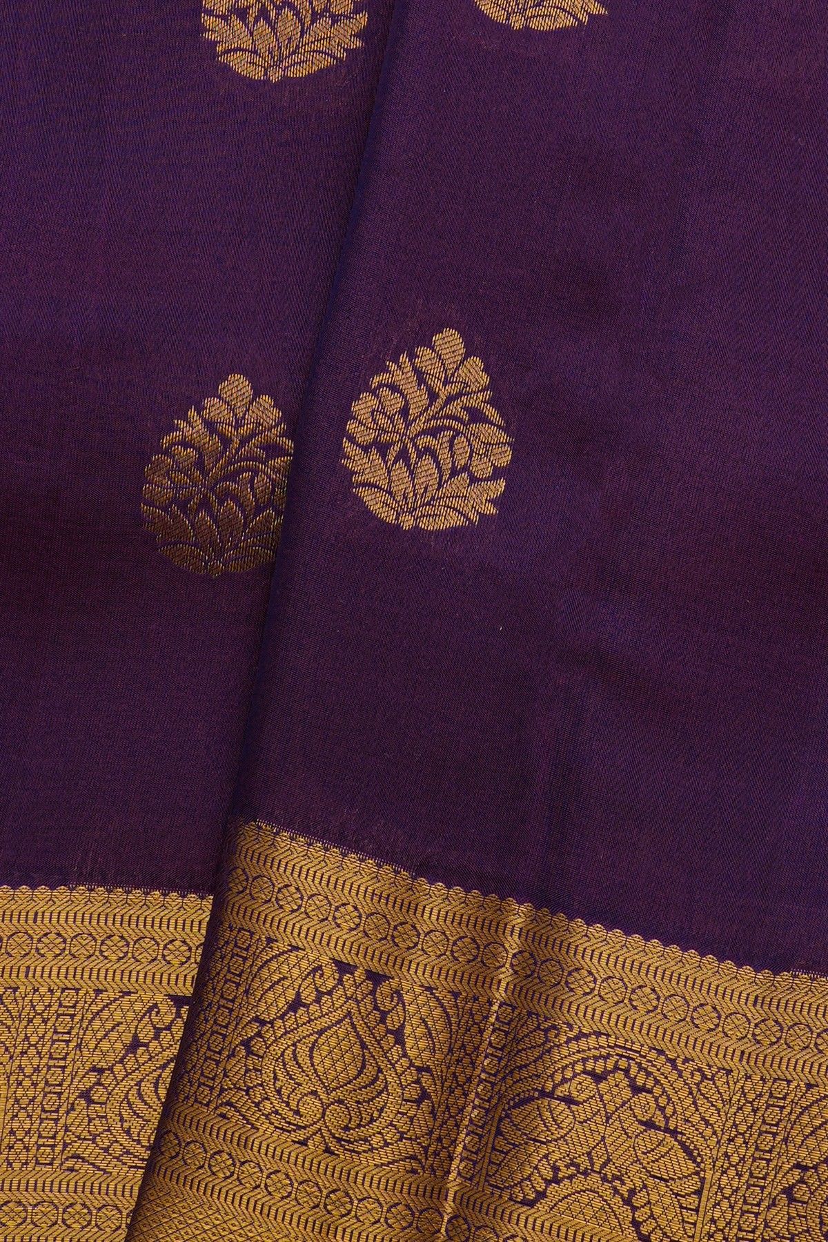 Kancheepuram Silk Navy Blue Saree