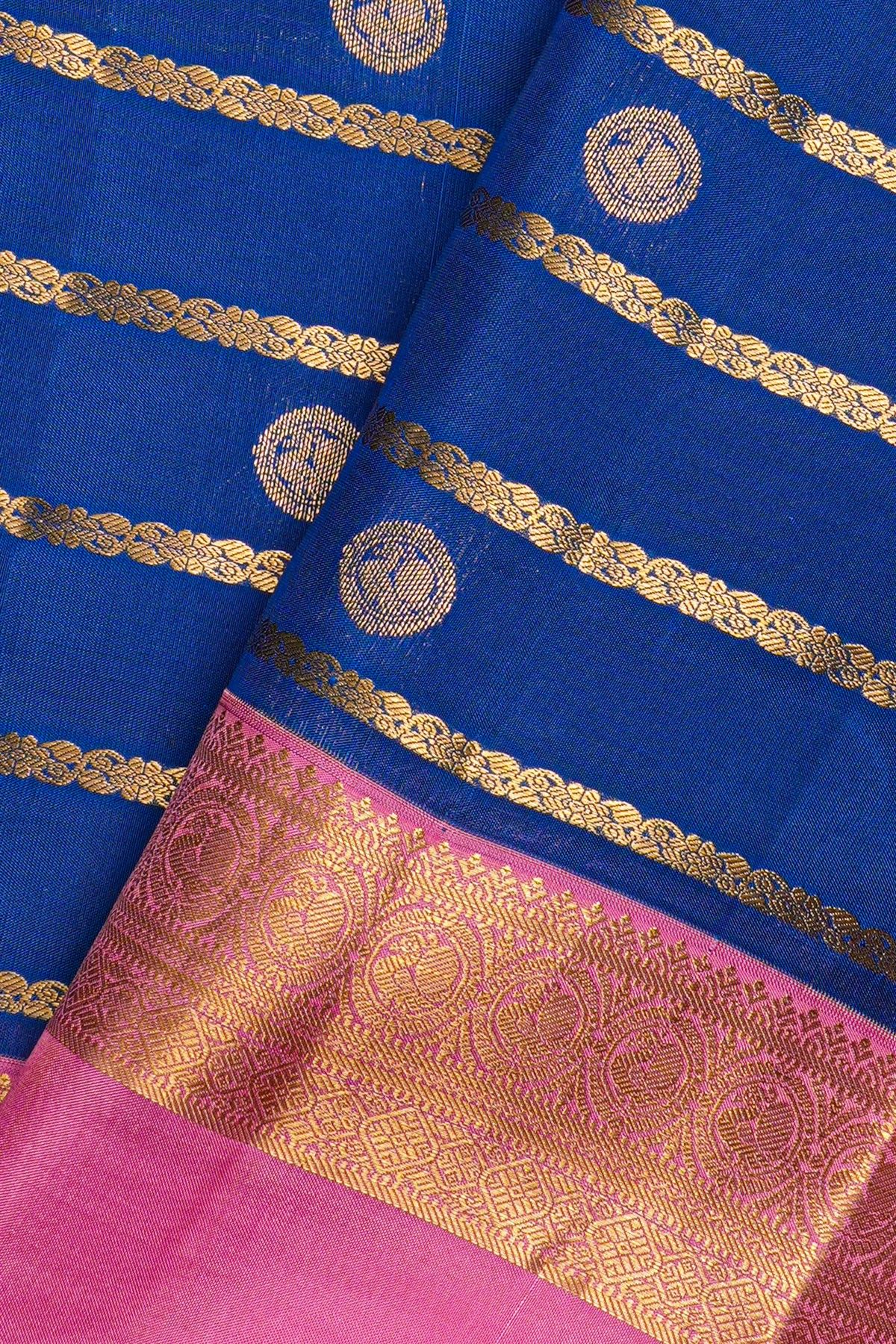 Kancheepuram Silk Royal Blue Saree