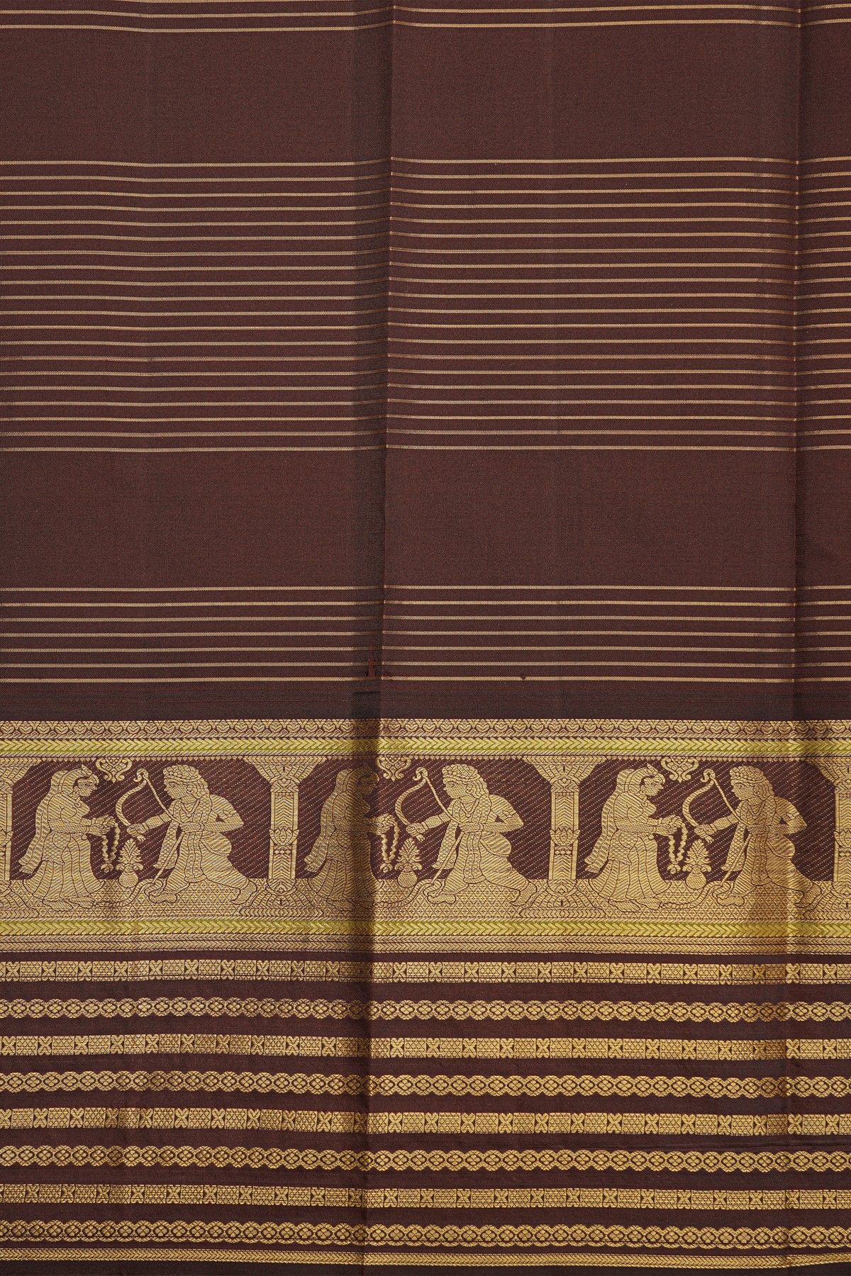 Kancheepuram Silk Baby Pink Colour Saree Checks Body Traditional Border
