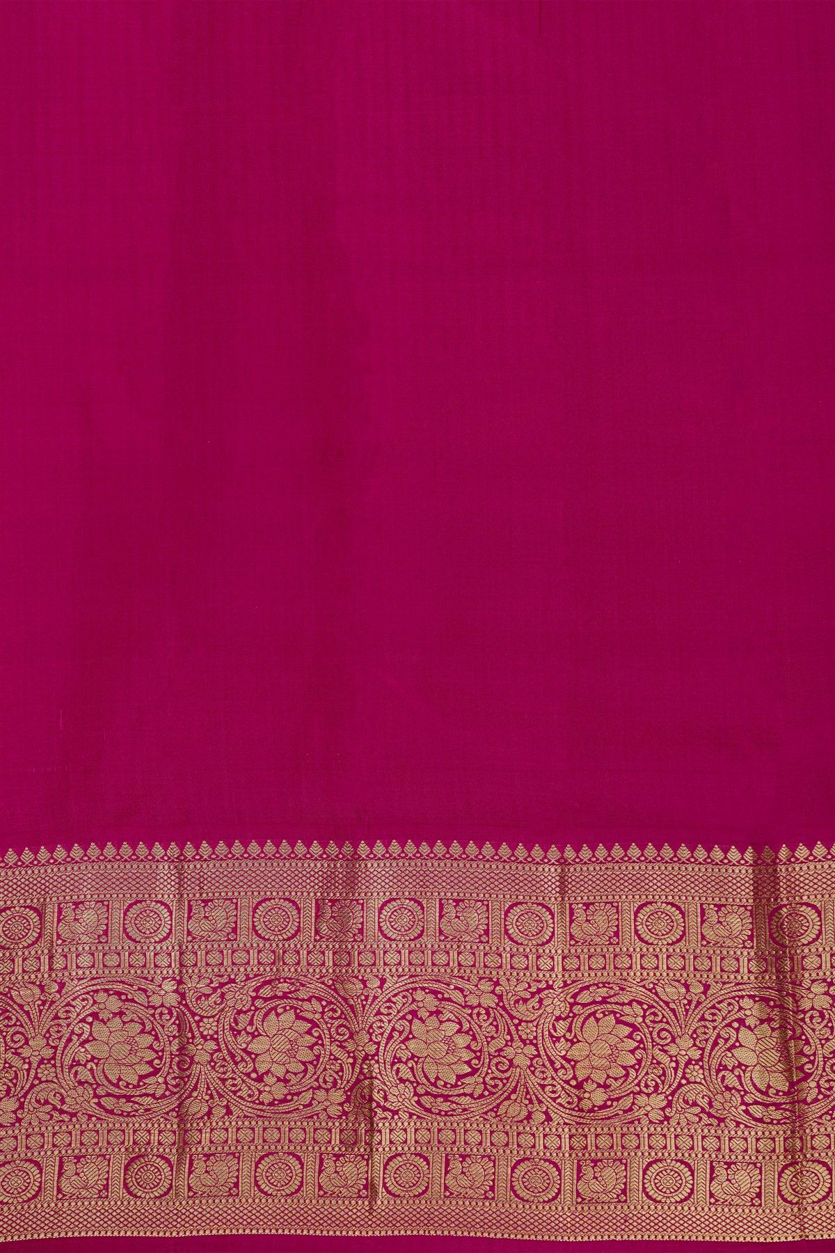 Kancheepuram Silk Mustard Saree With Zari Lines Body Contrast Border