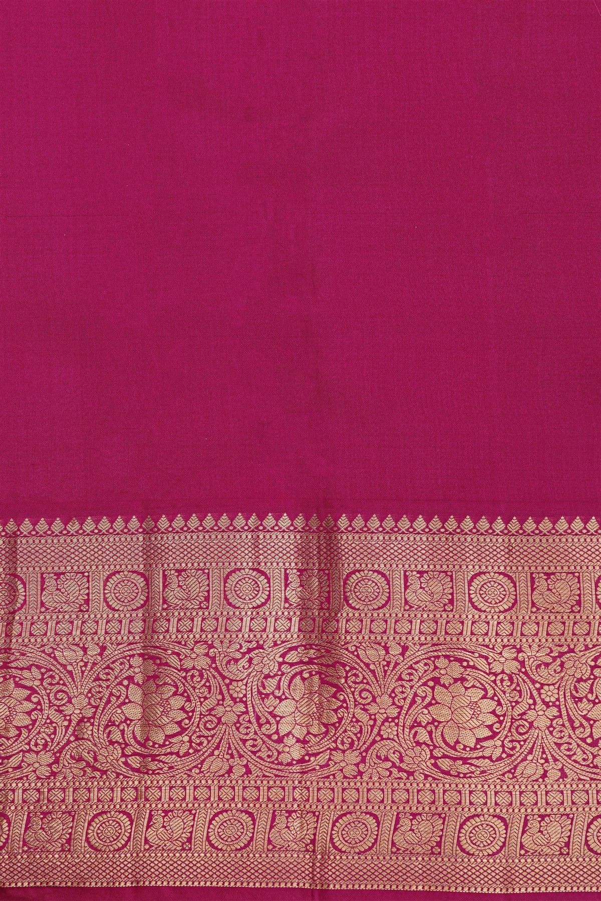Kancheepuram Silk Sky Blue Saree Zari Lines And Florals Body Contrast Border