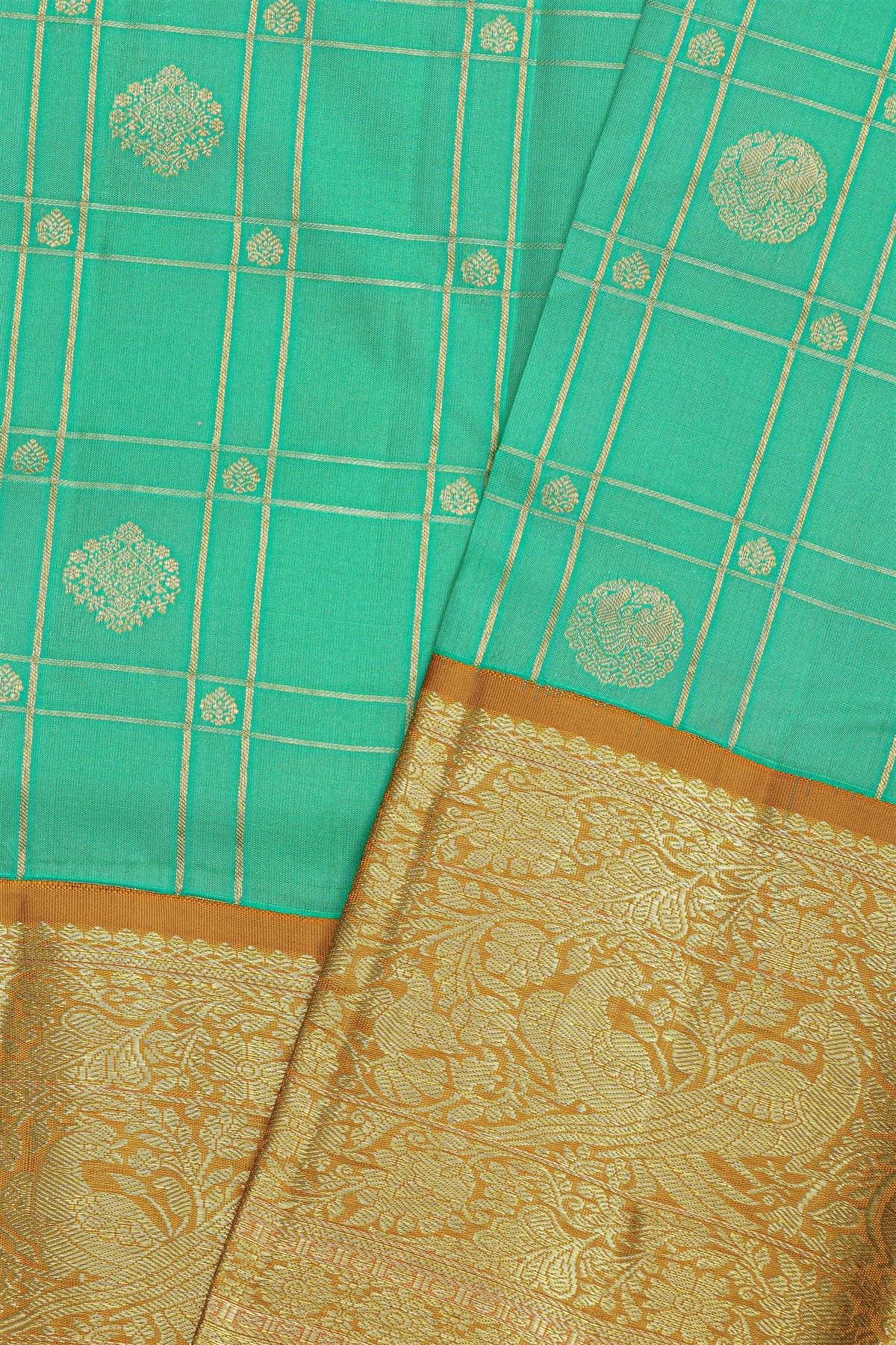 Kancheepuram Silk Sea Green Saree