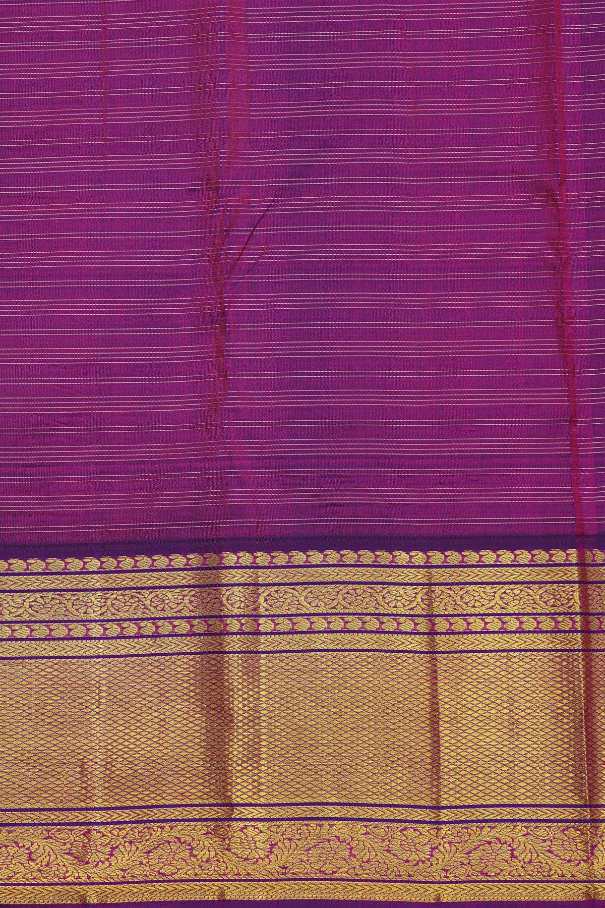 Kancheepuram Silk Baby Pink Saree Zari Checks Body Contrast Border