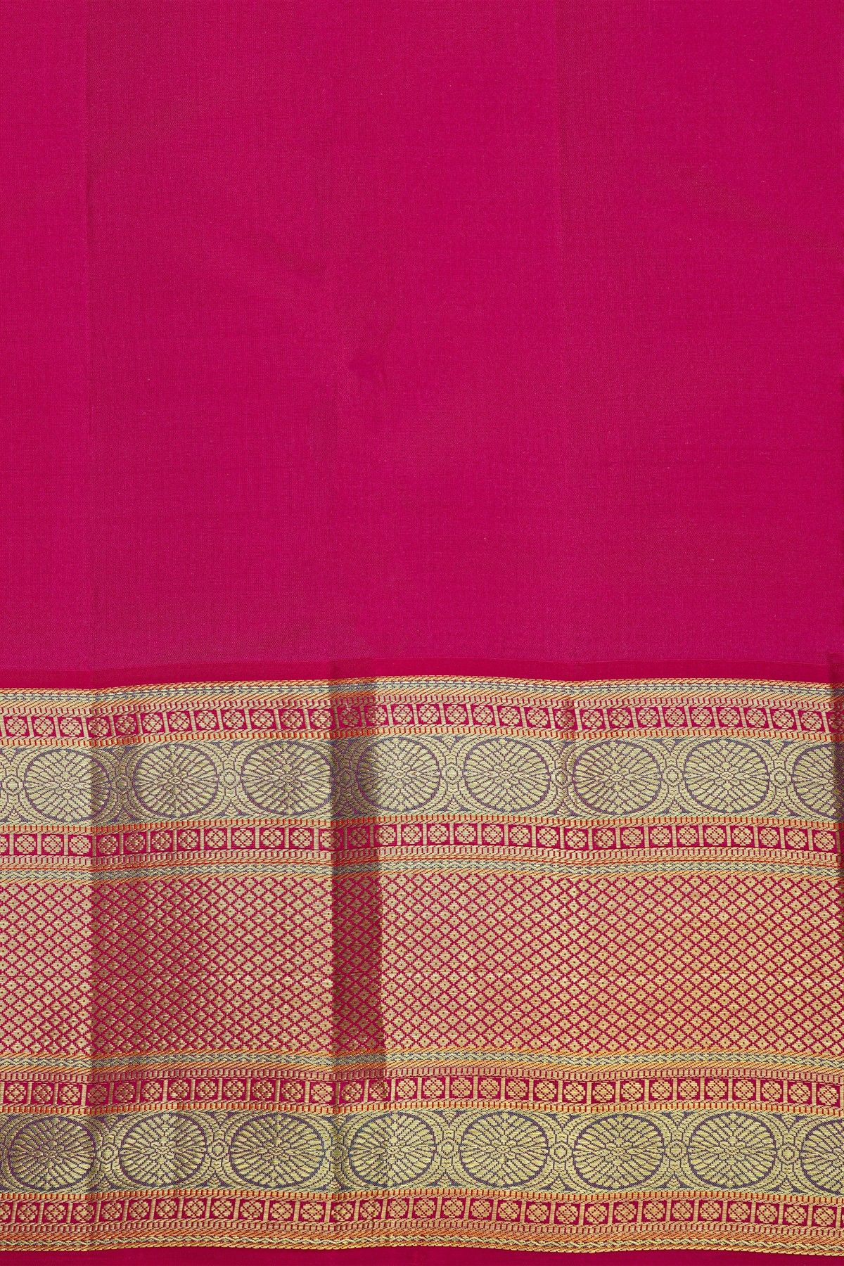 Kancheepuram Silk Light Green Saree With Zari Lines Checks Body Contrast Border