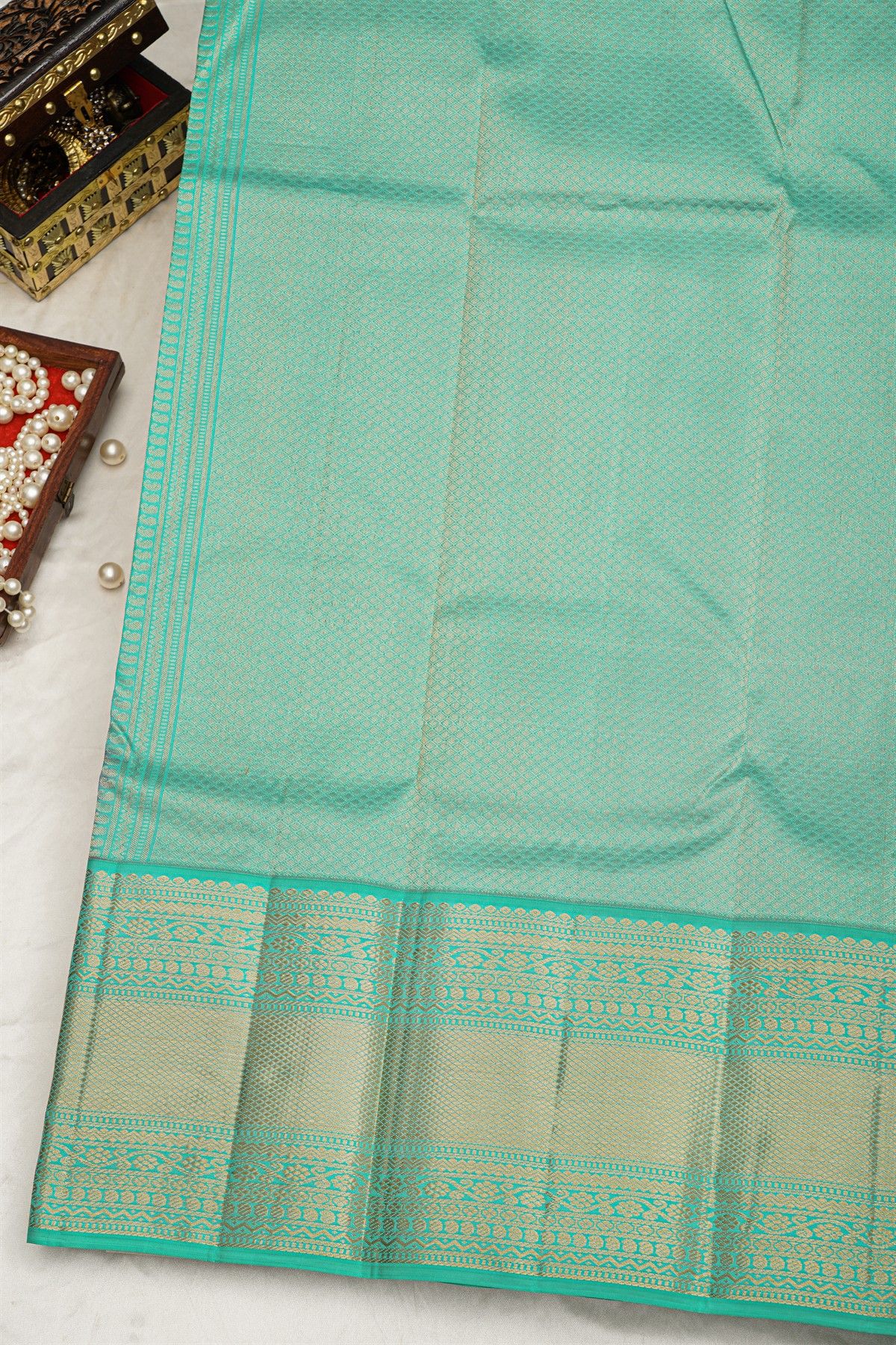 Kancheepuram Silk Purple Saree Zari Lines Body Contrast Border