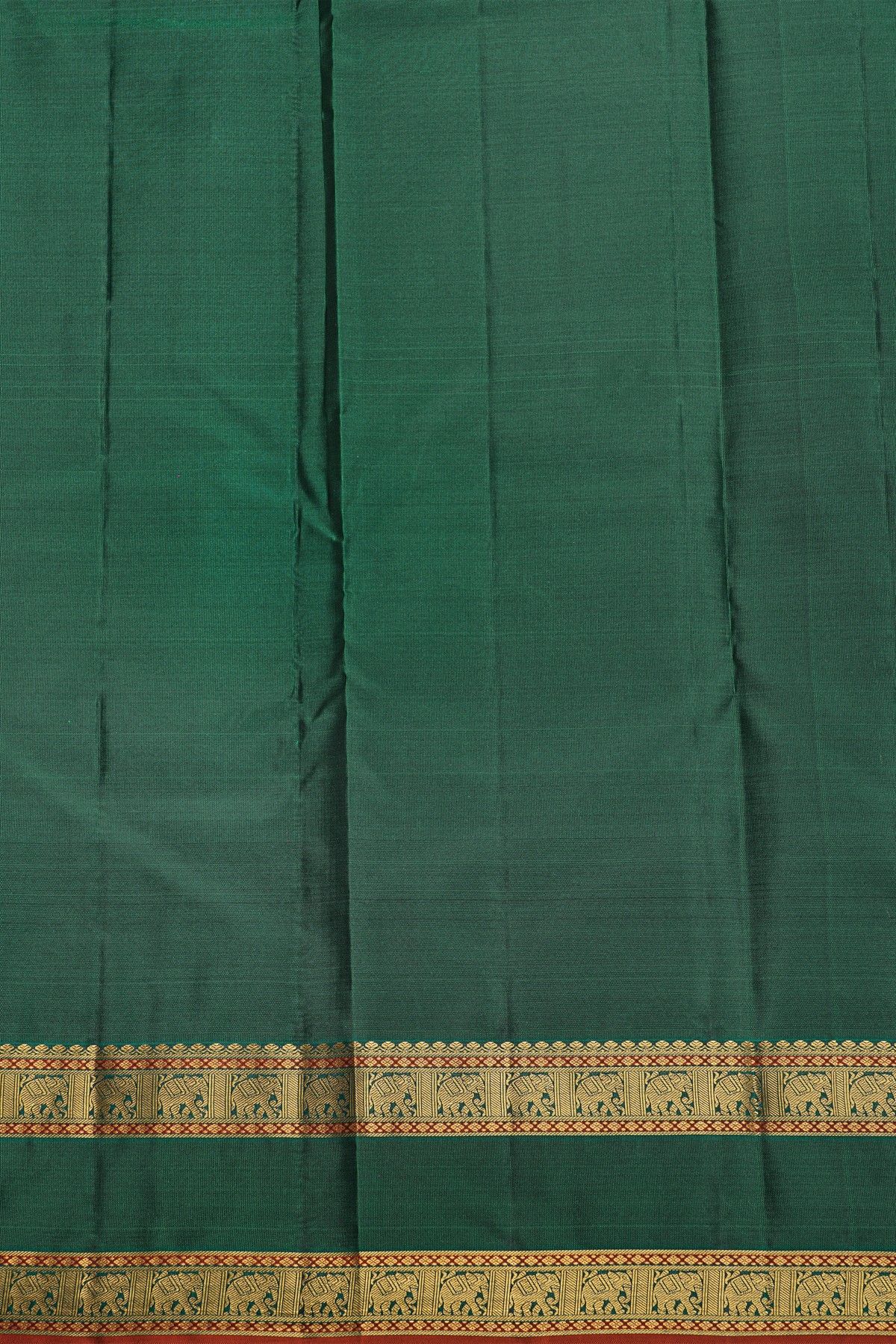 Kancheepuram Silk Purple Saree With Floral Brocade Pallu