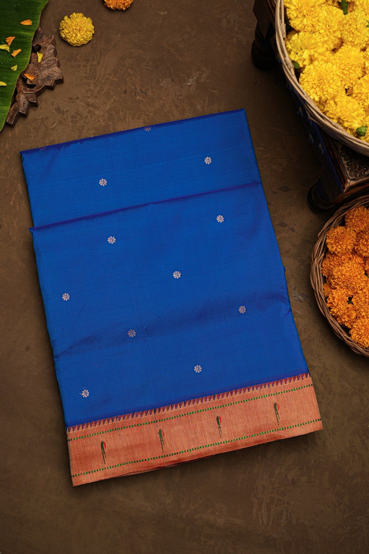 Paithani Silk Blue Saree