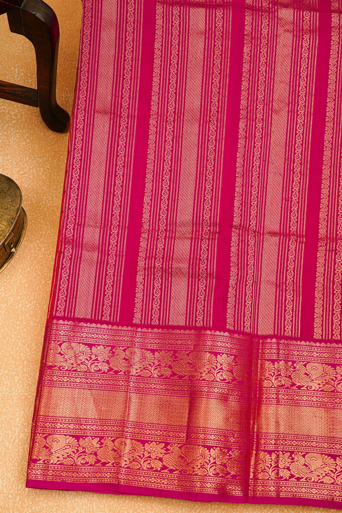 Kuppadam Sico Orange Saree