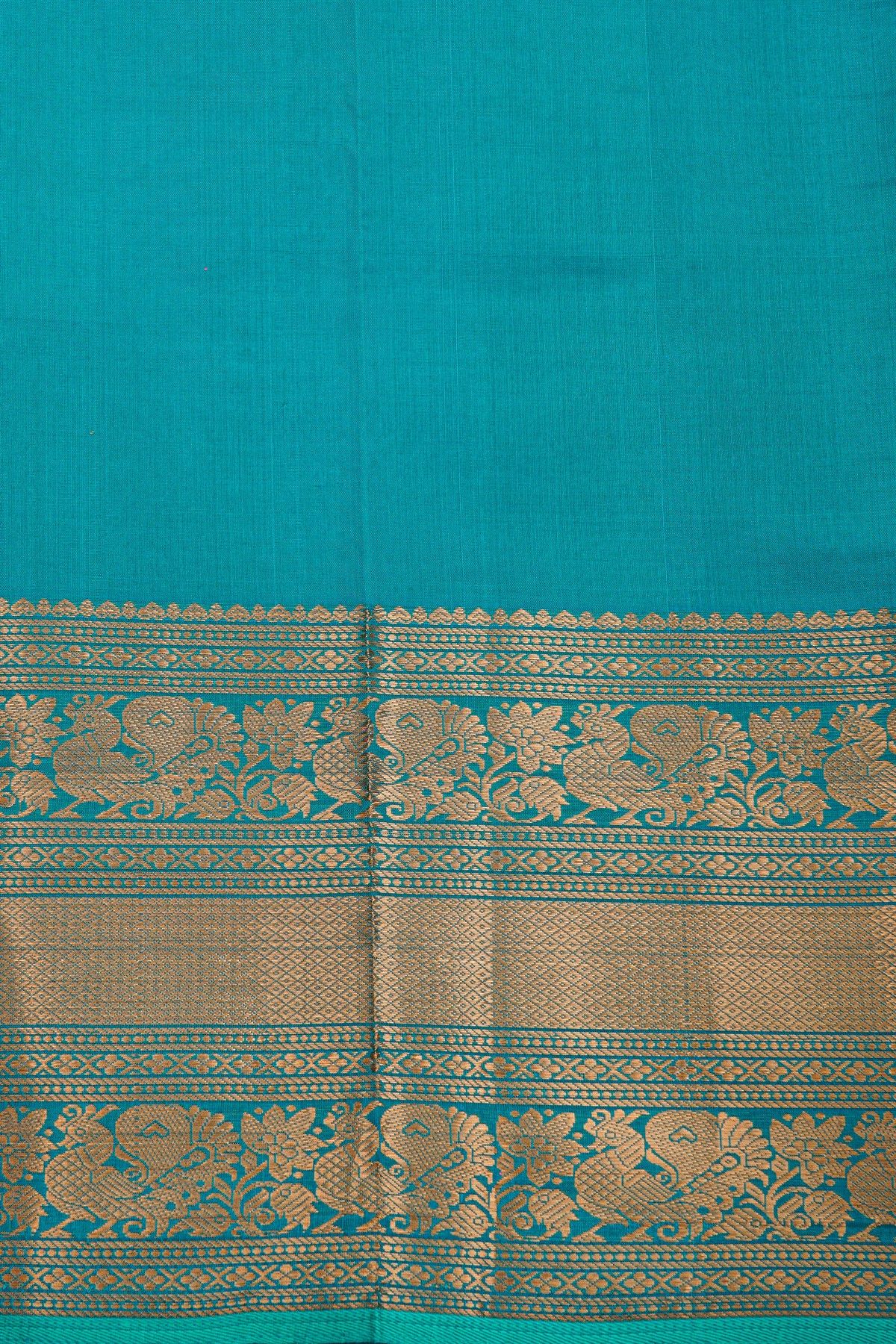 Kuppadam Sico Parrot Green Saree