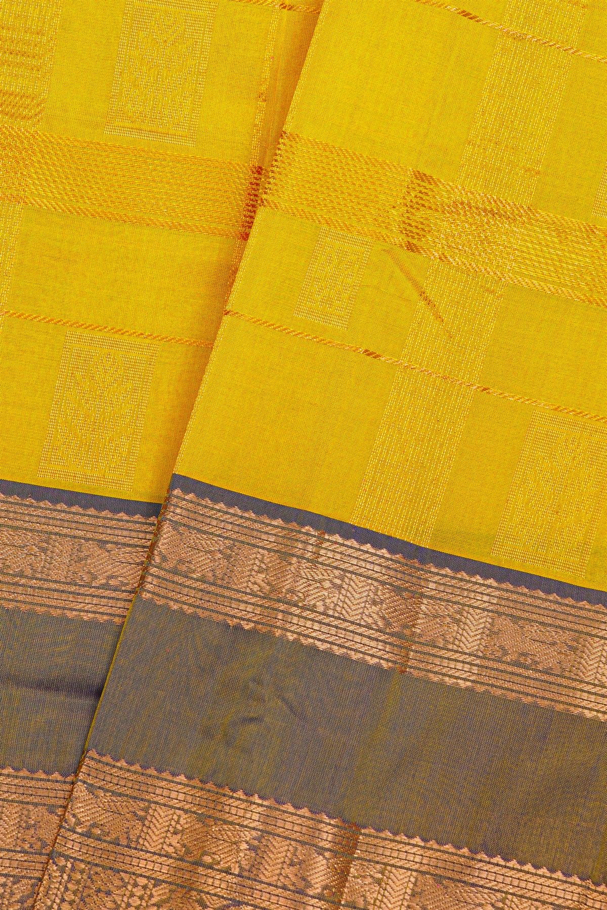 Kuppadam Sico Yellow Saree