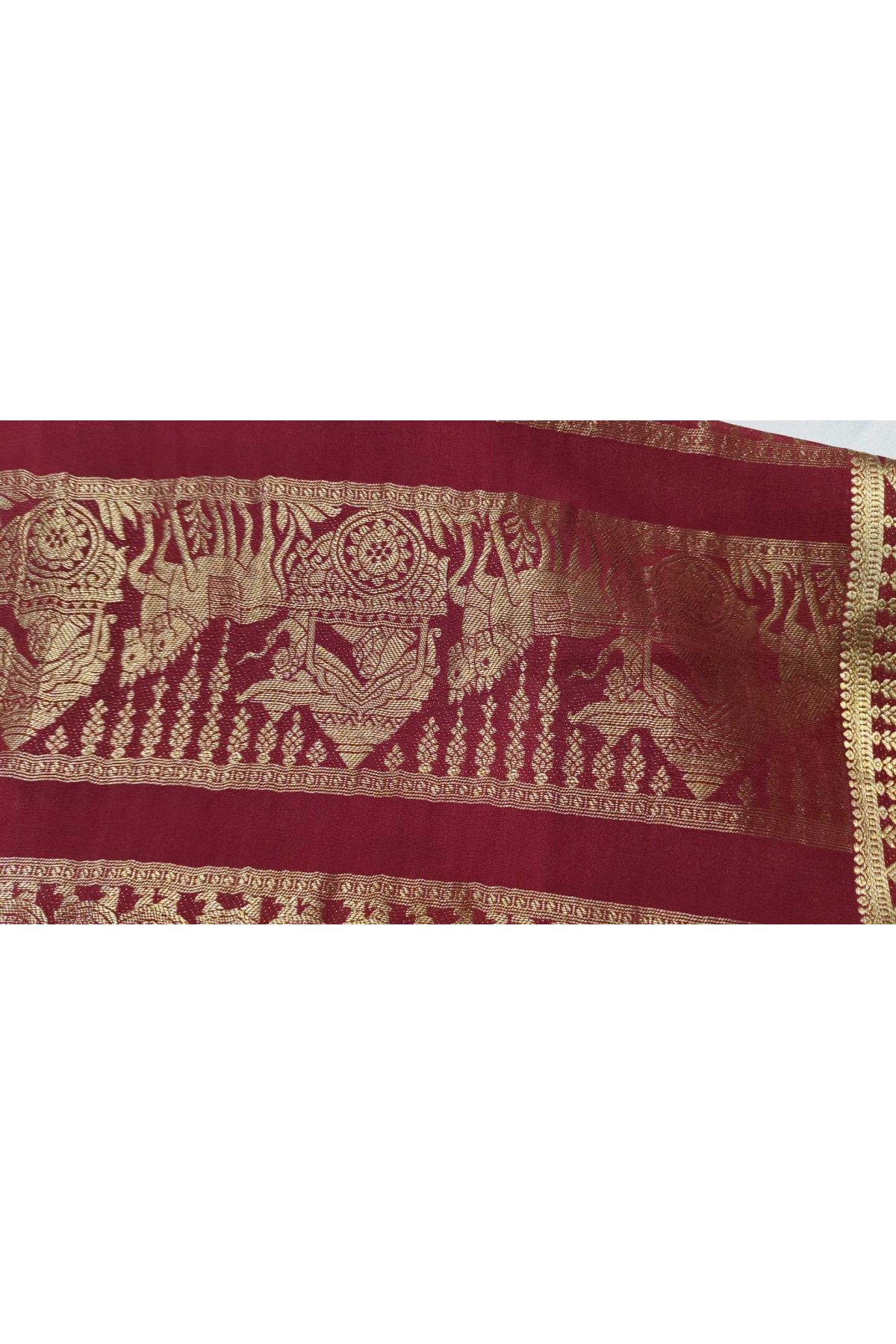 Mysore Crepe Black Saree