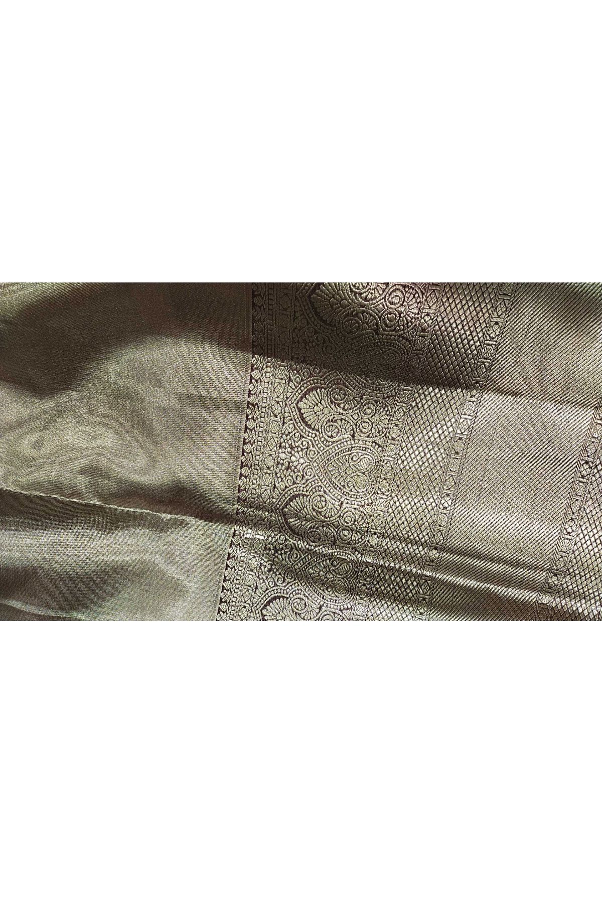 Kancheepuram Silk Sky Blue Saree