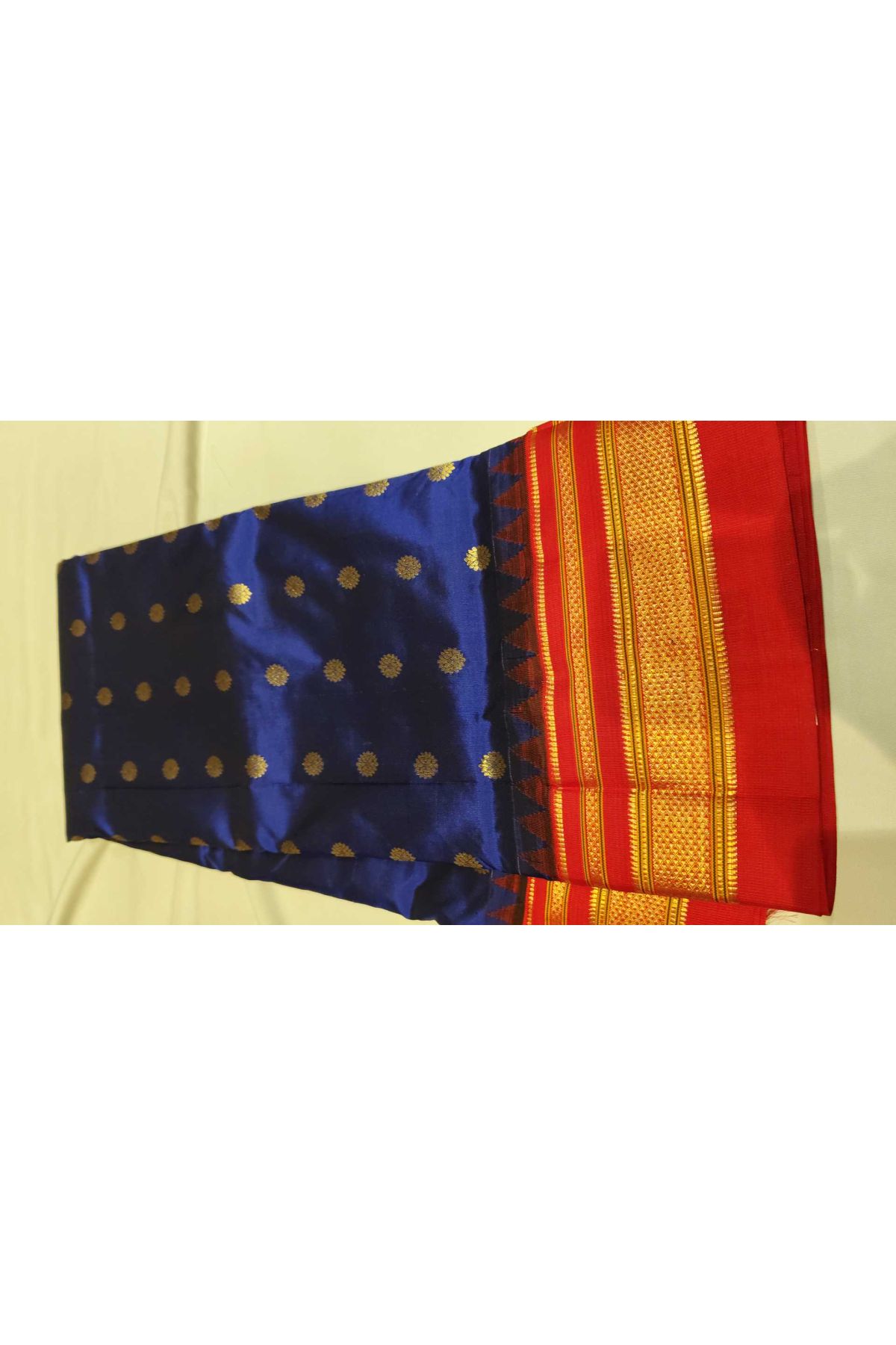 Narayanpet Silk Navy Blue Saree