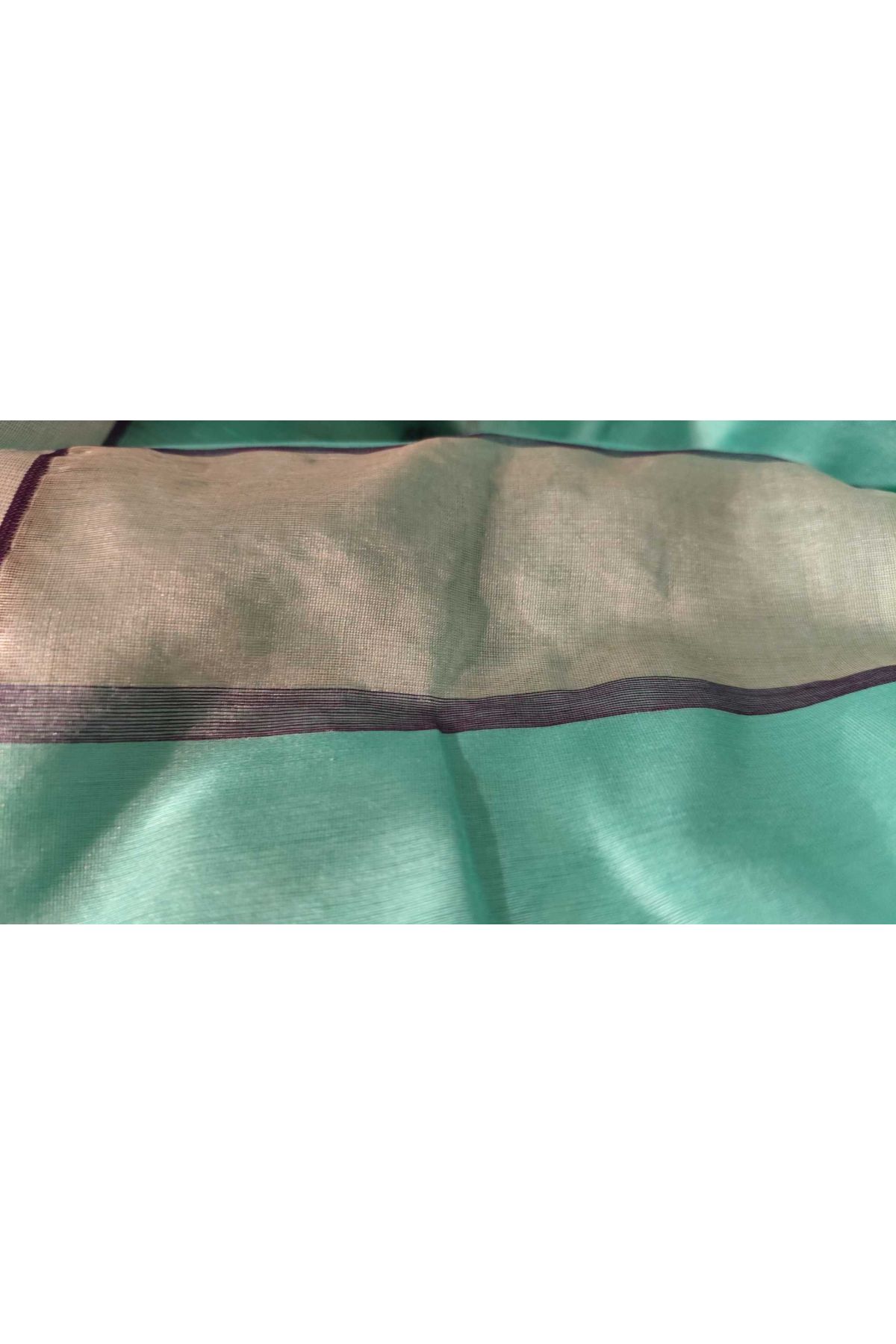 Chanderi Sico Sea Green Saree