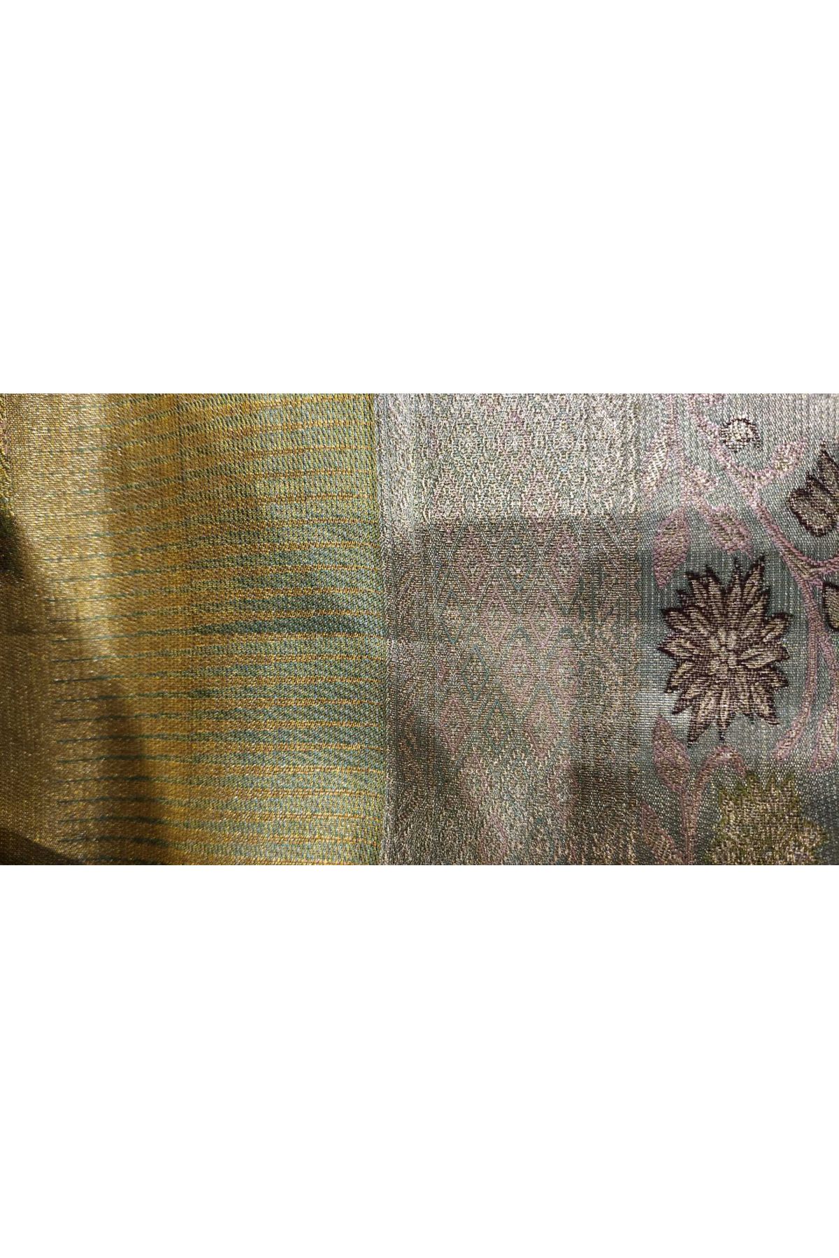 Kancheepuram Silk Light Green Saree With Designer Digital Weaving