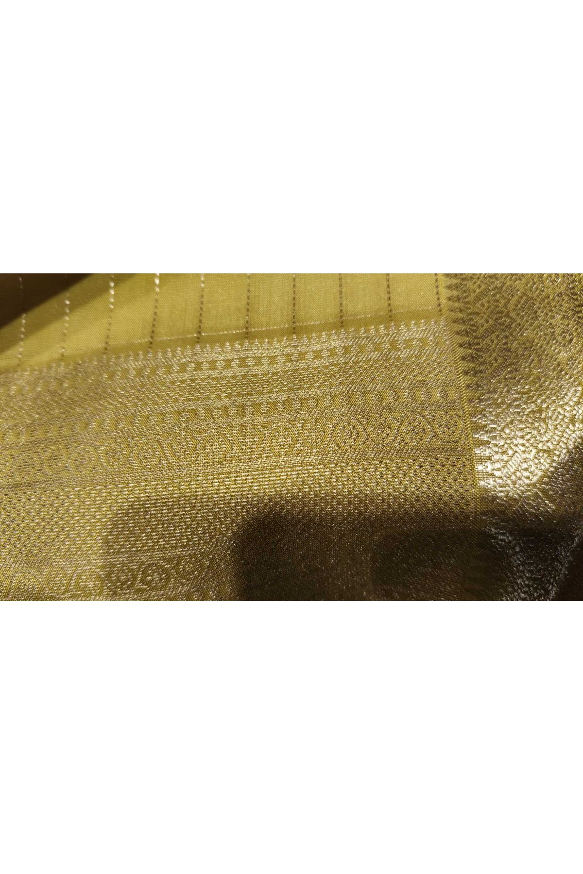Kancheepuram Silk Mustard Saree