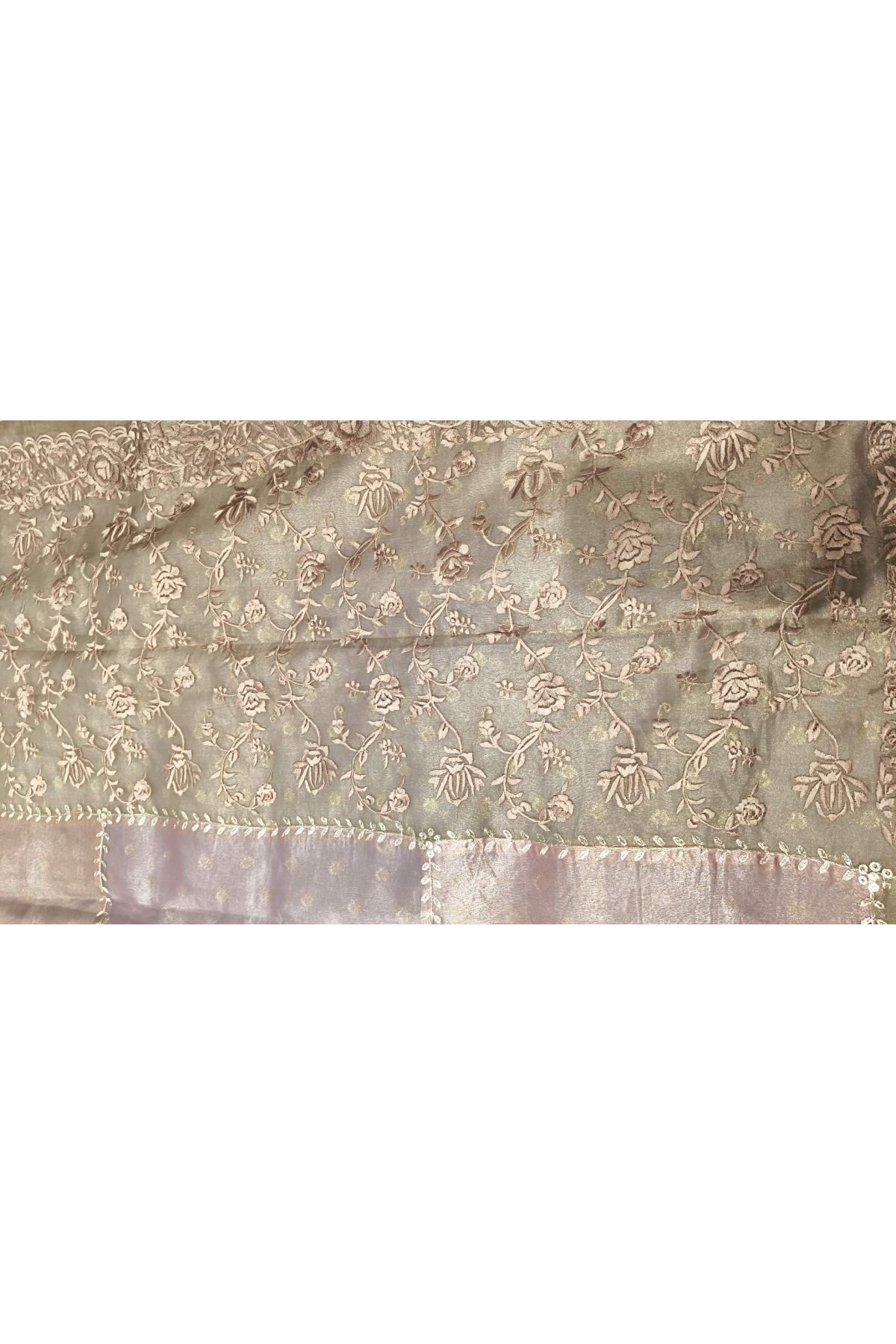 Designer Kora Multi-Colour Saree