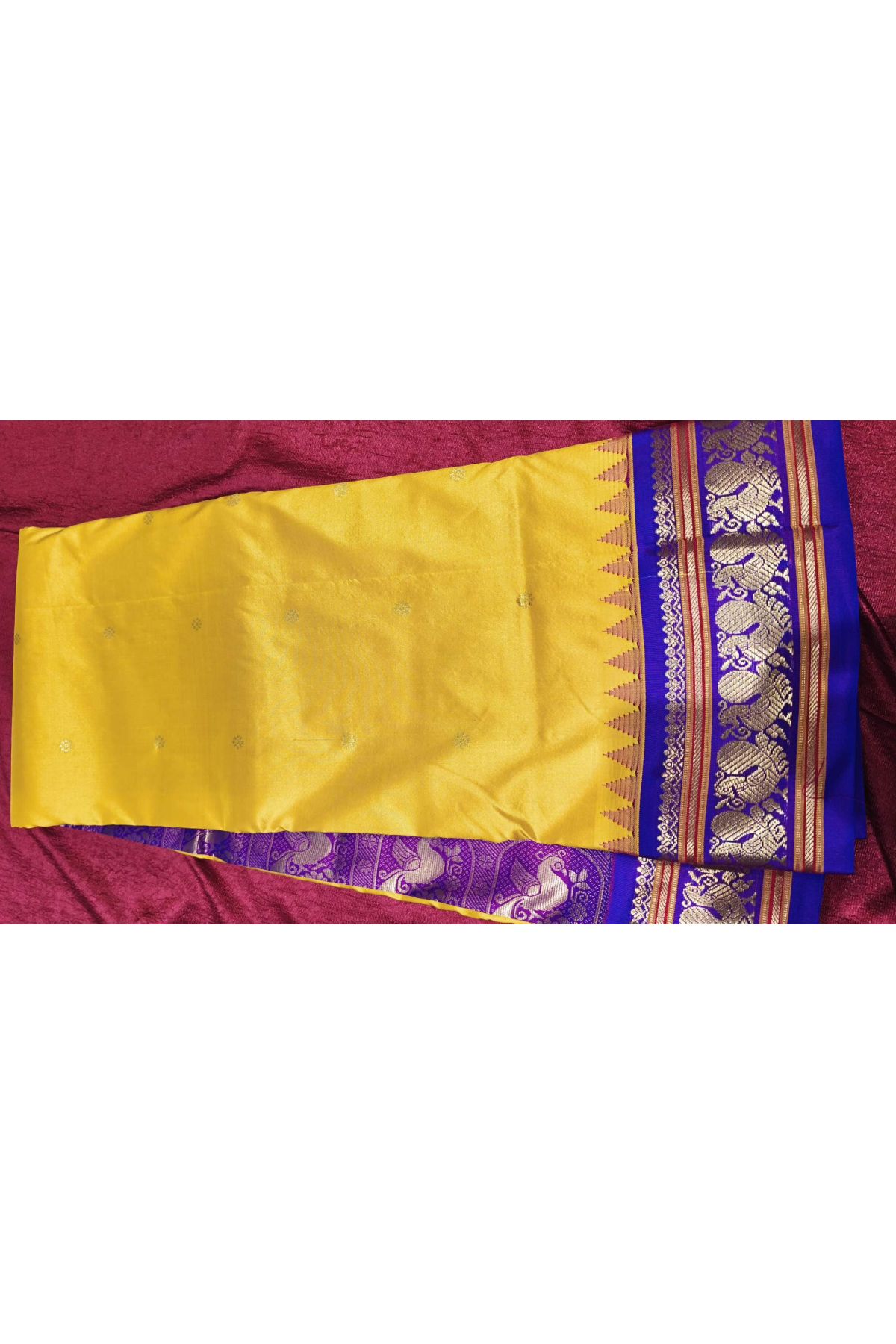 Narayanpet Silk Mustard Saree