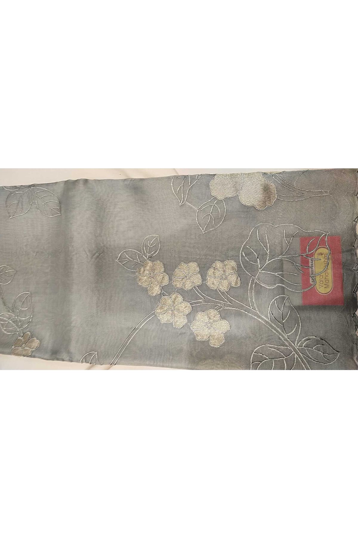 Designer Organza Grey Saree