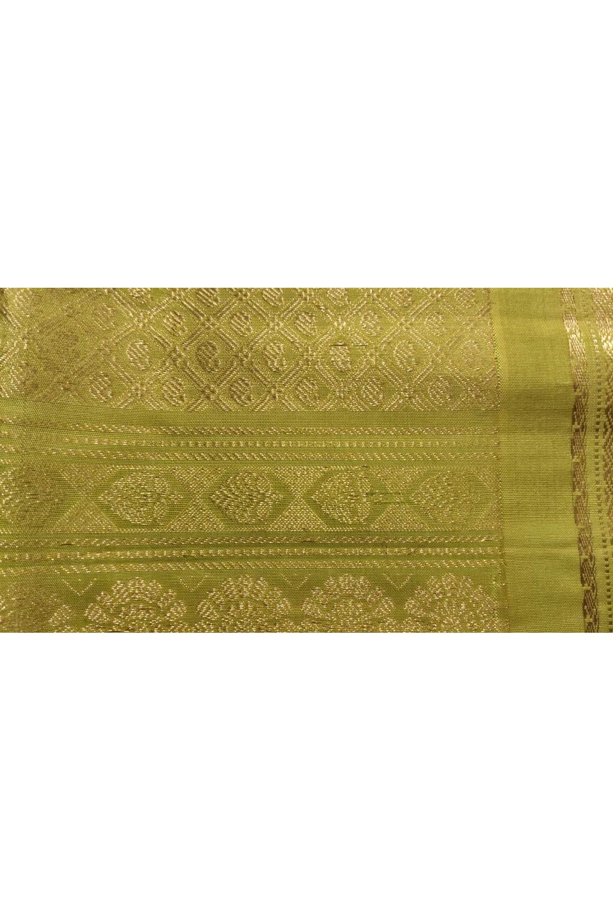Gadwal Silk Cream Saree