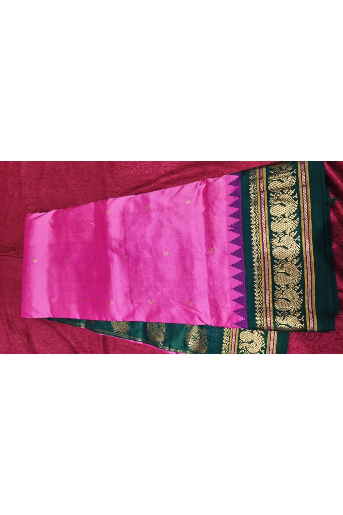 Narayanpet Silk Pink Saree