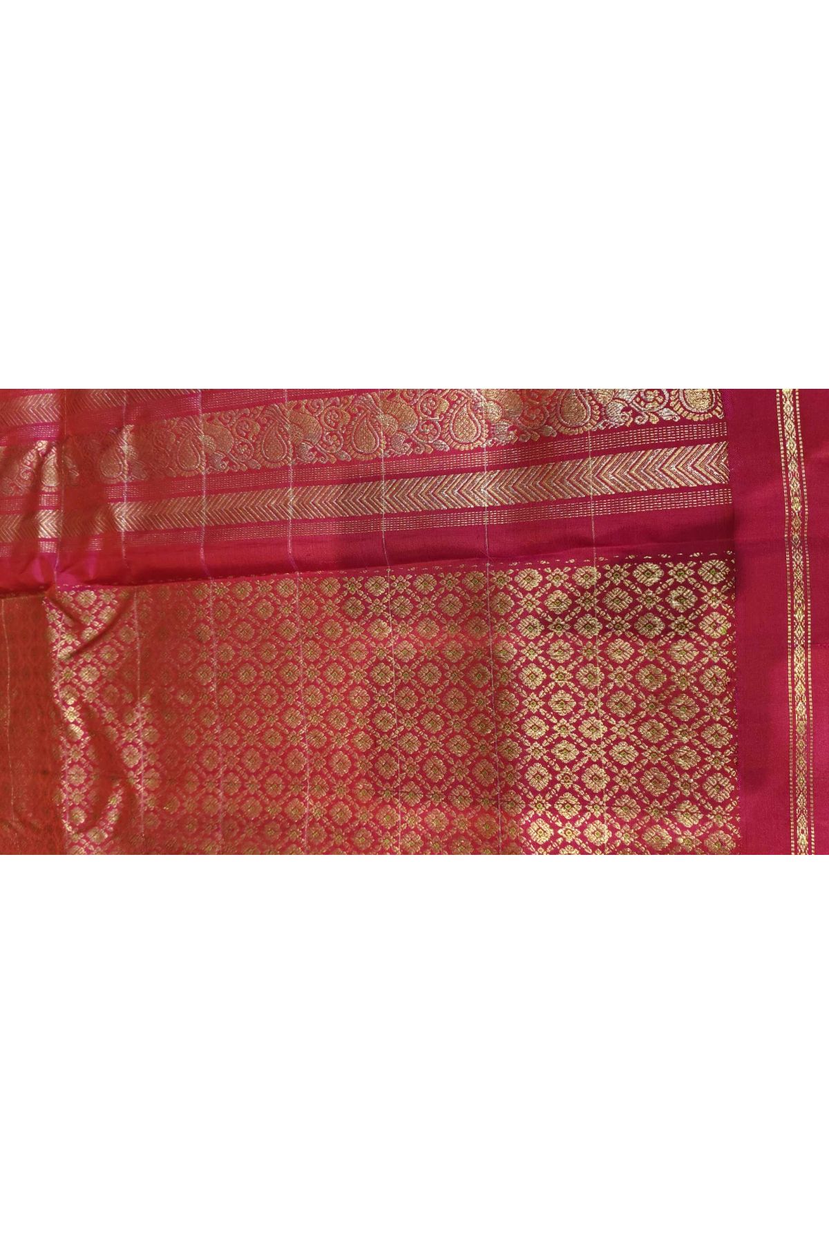 Gadwal Silk Yellow Saree