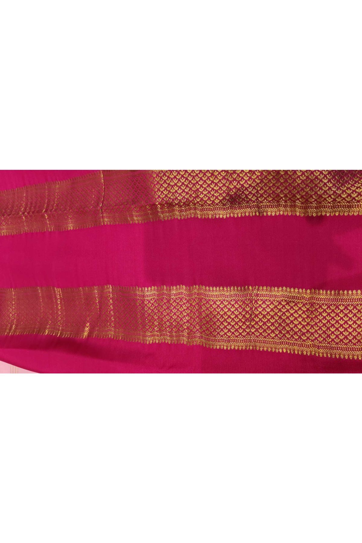 Mysore Crepe Baby Pink Saree