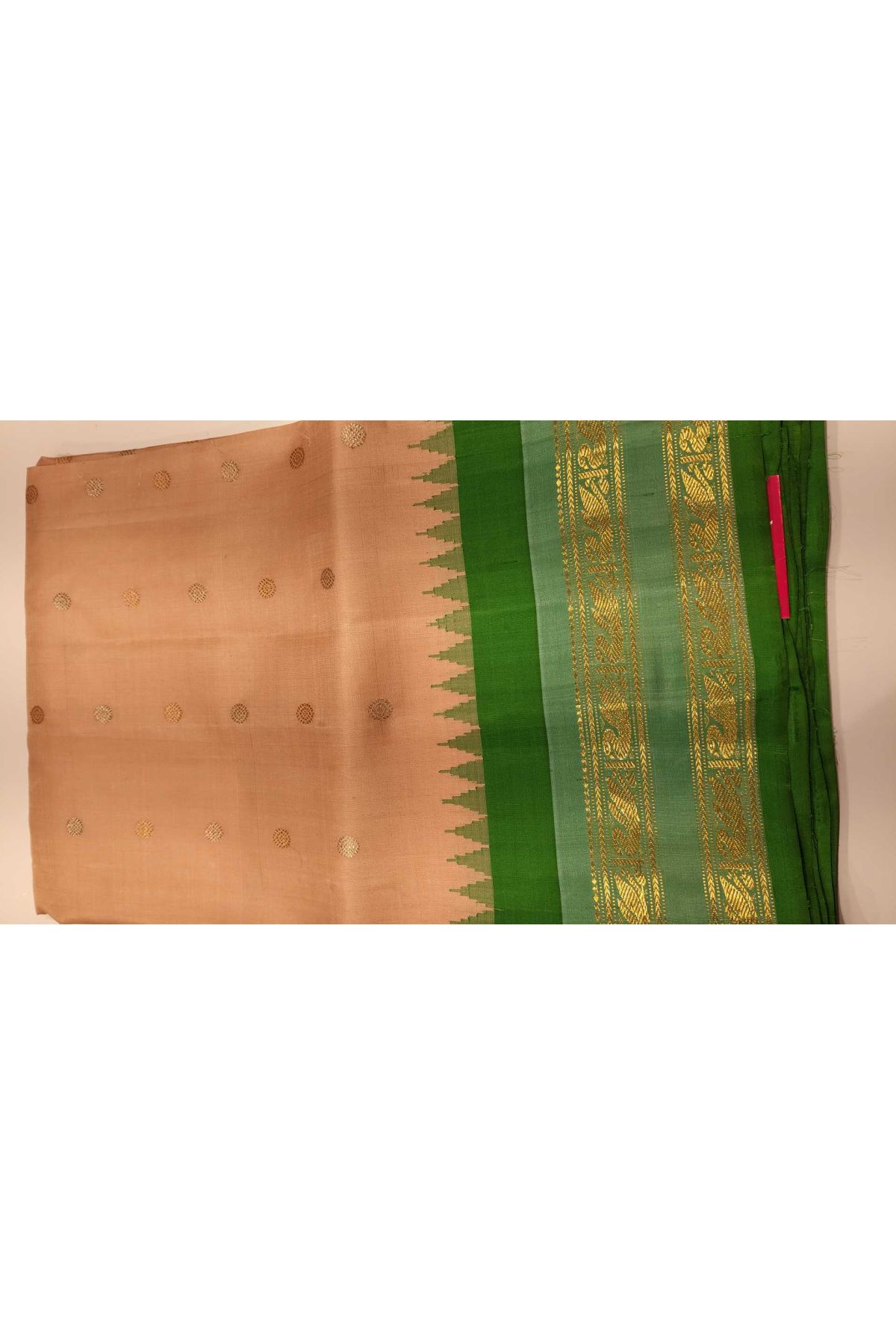 Gadwal Silk Baby Pink Saree