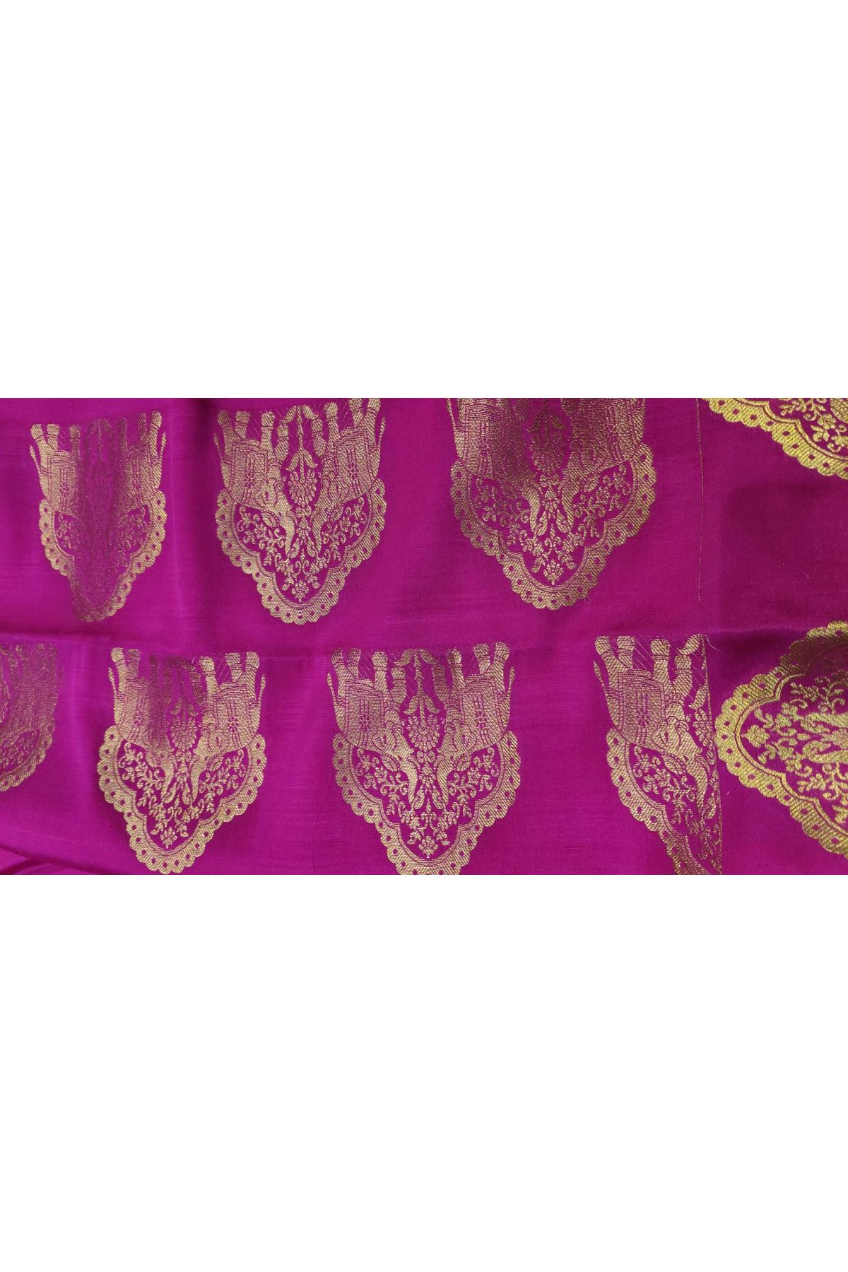 Mysore Crepe Magenta Saree