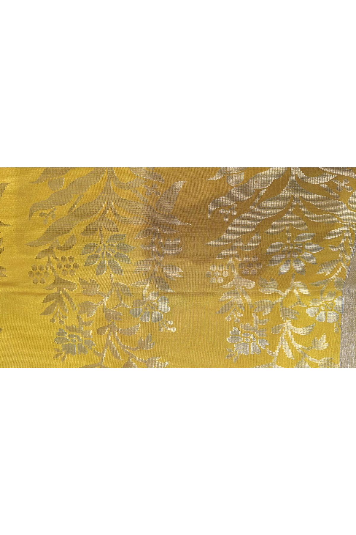 Coimbatore Soft Silk Mustard Saree