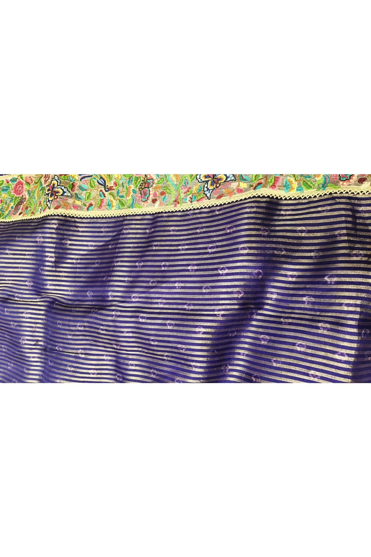 Designer Kora Navy Blue Sare