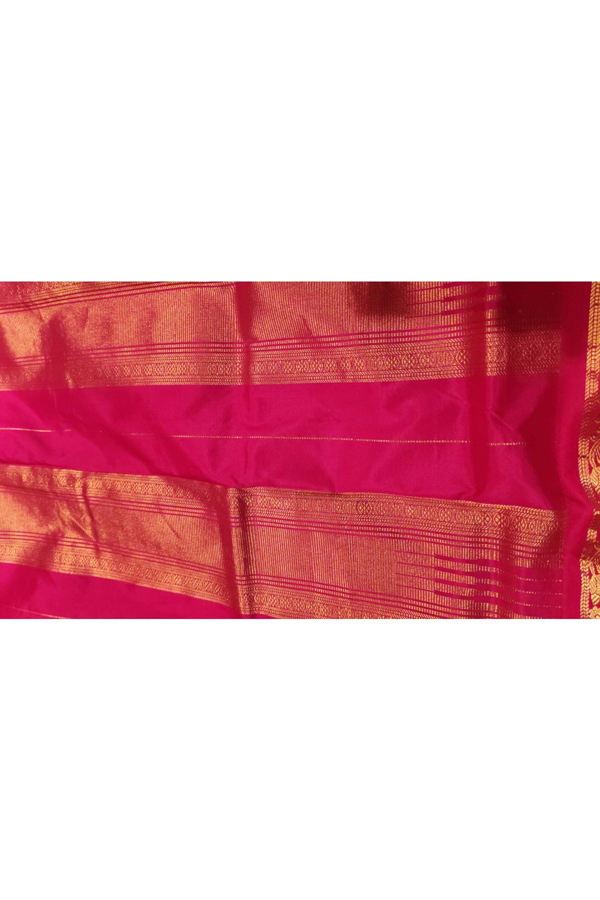 Narayanpet Silk Mustard And Orange Saree