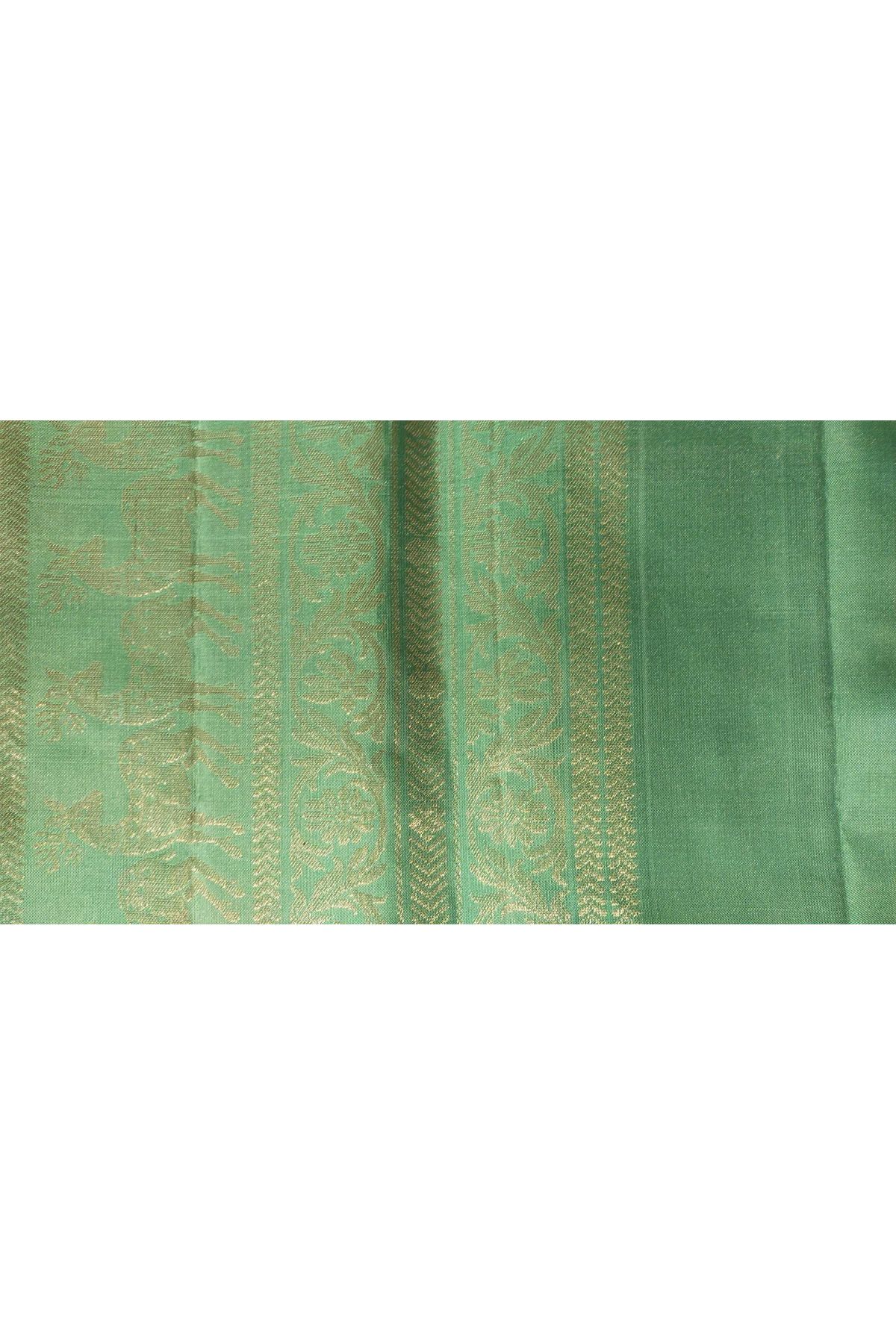 Coimbatore Soft Silk Sea Green Saree