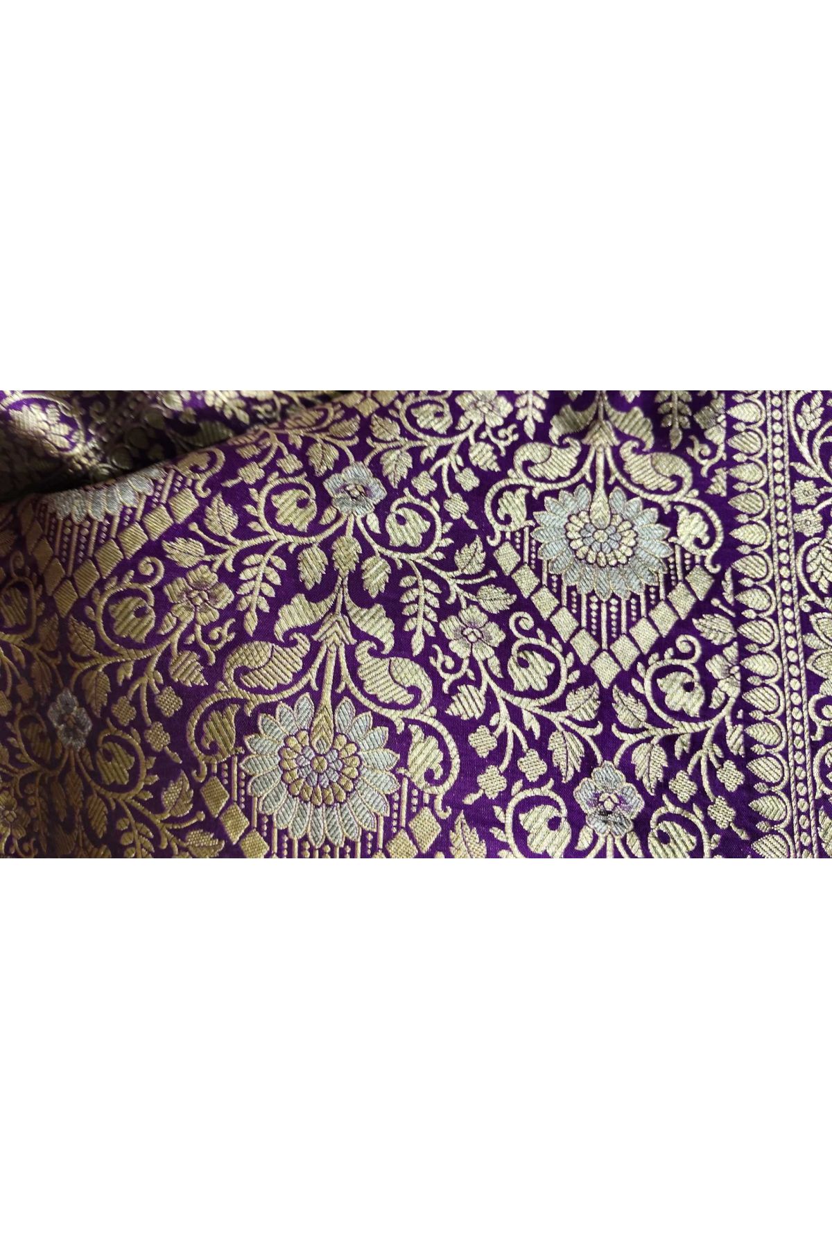 Banarasi Silk Purple Saree