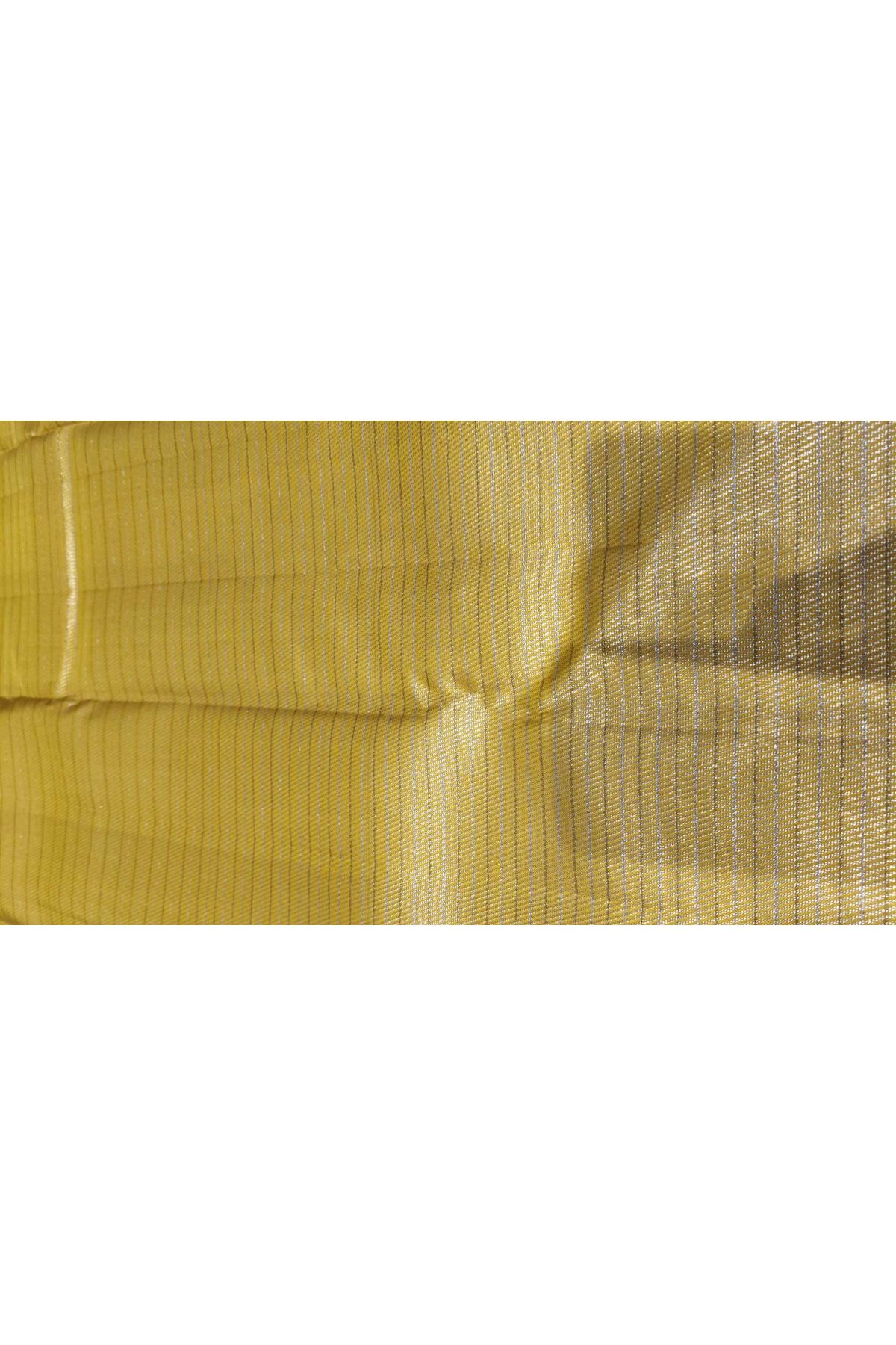 Kancheepuram Silk Yellow Saree