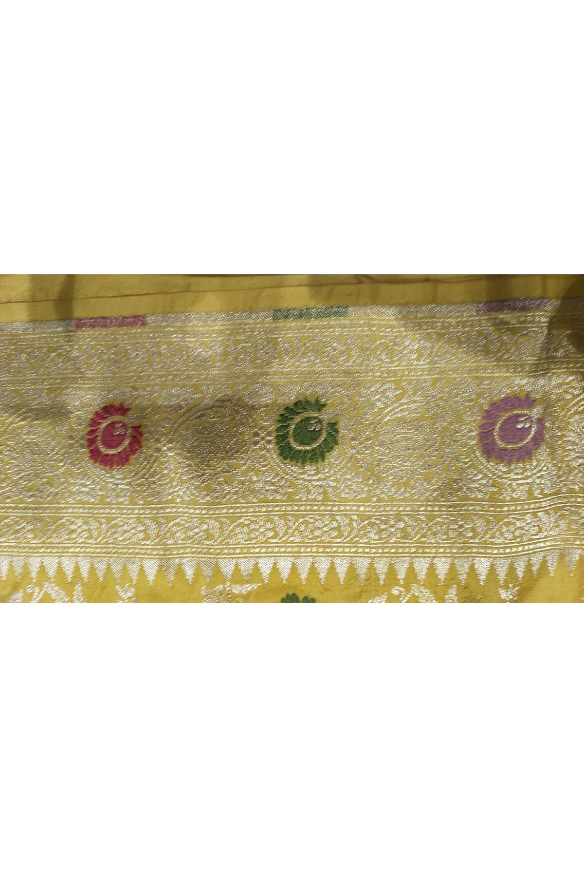 Banarasi Silk Yellow Saree