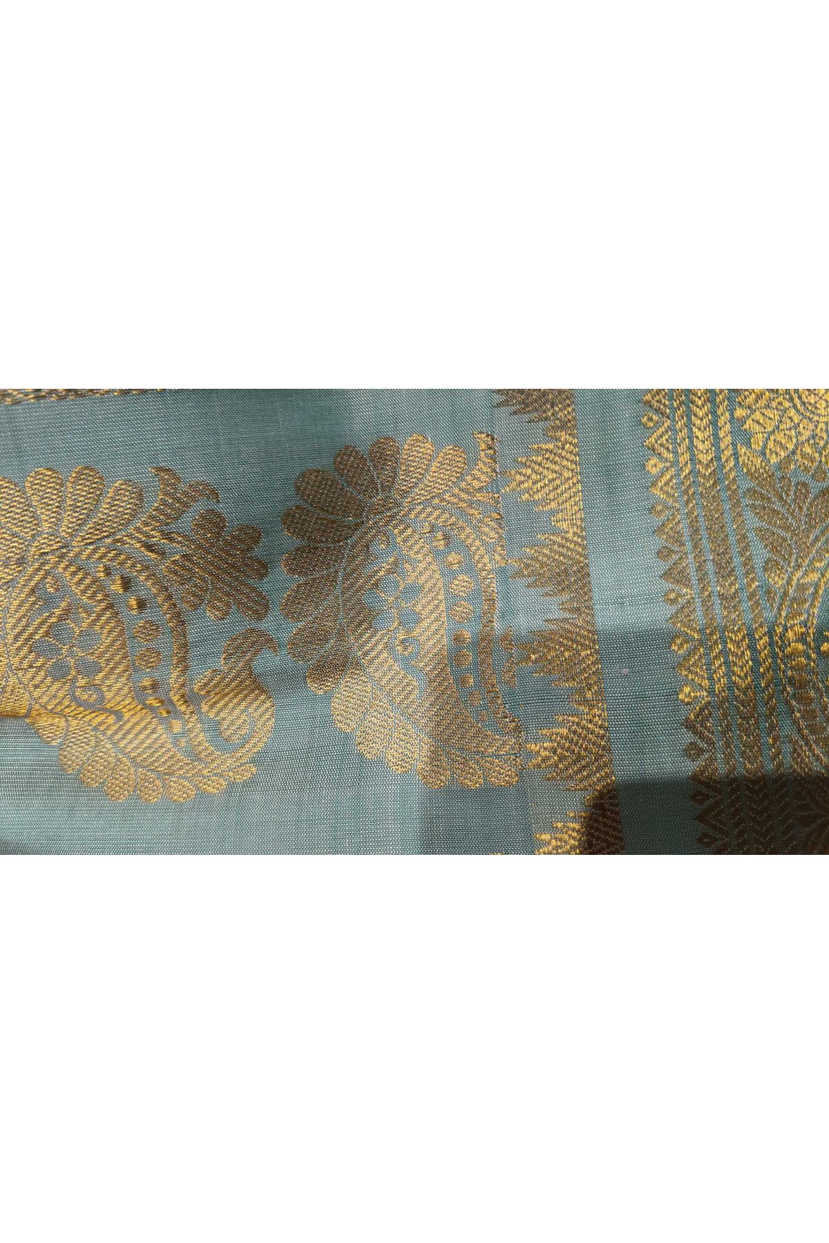 Gadwal Silk Baby Pink Saree