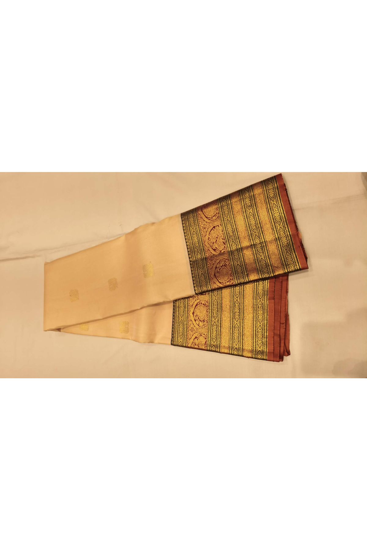 Kancheepuram Silk Light Peach Saree