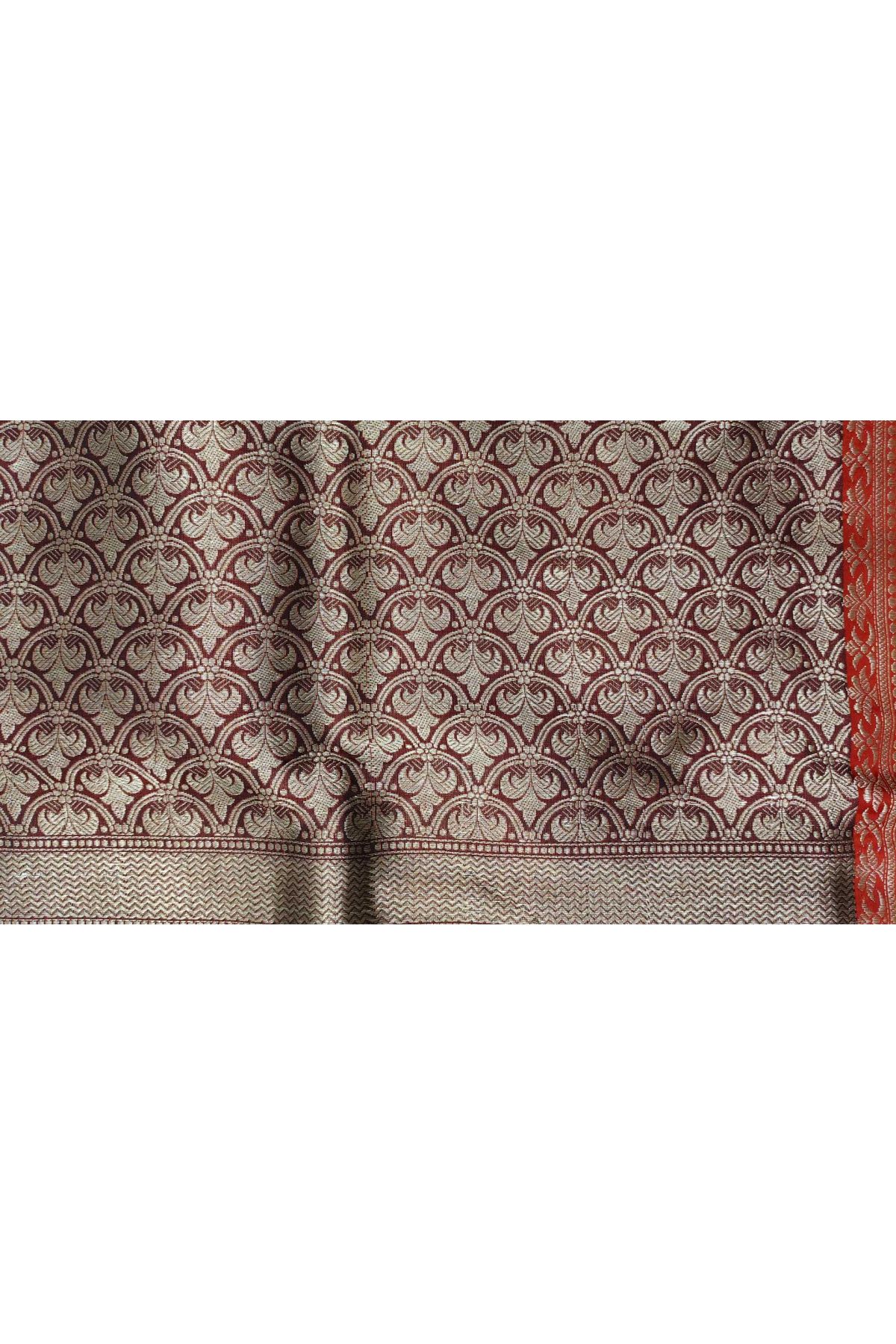 Banarasi Silk Bottle Green Saree