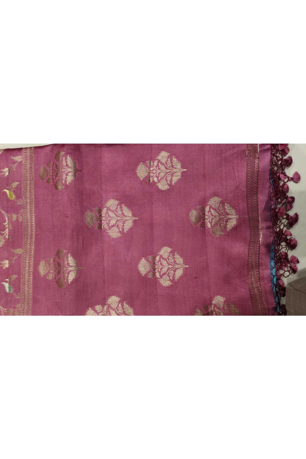 Matka Silk Lavender Saree